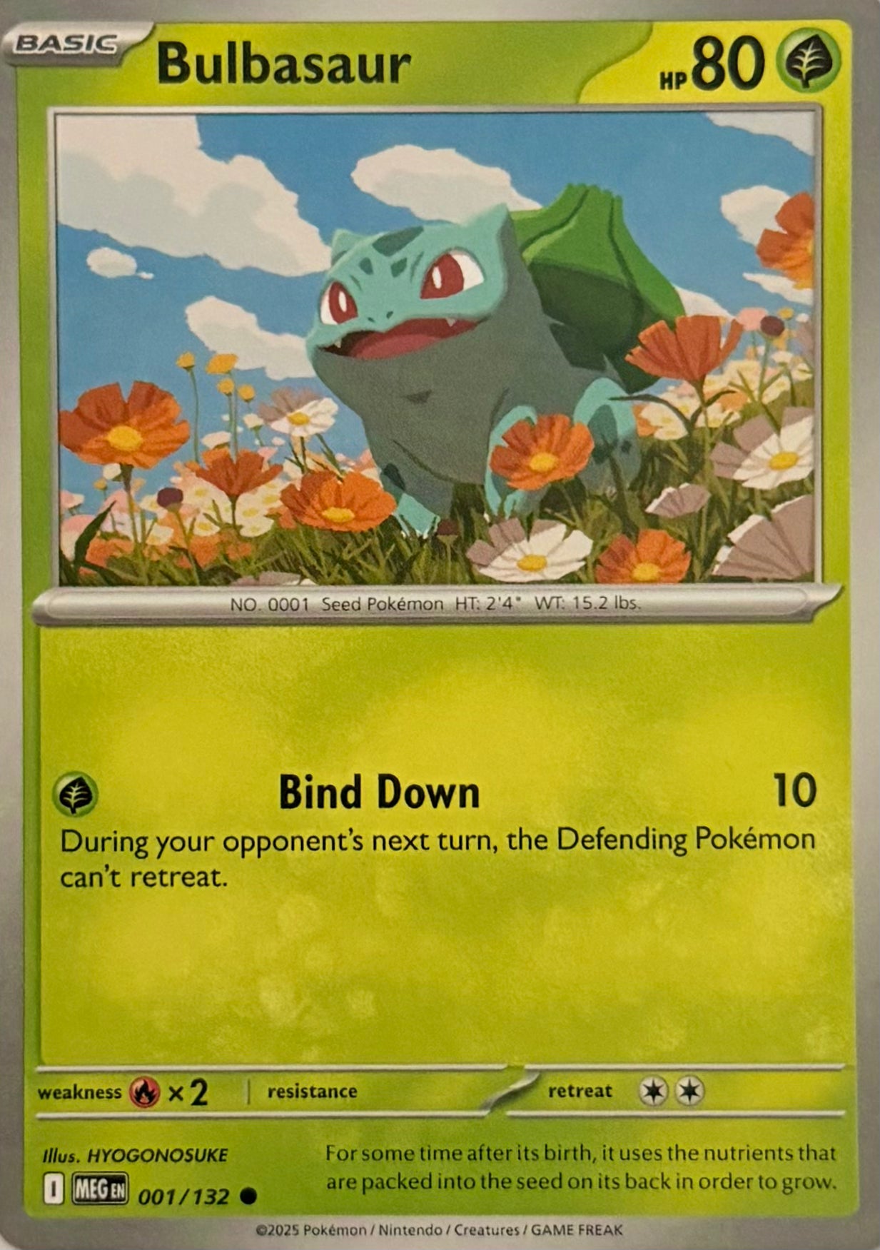 Pokemon Tcg Bulbasaur 001/132