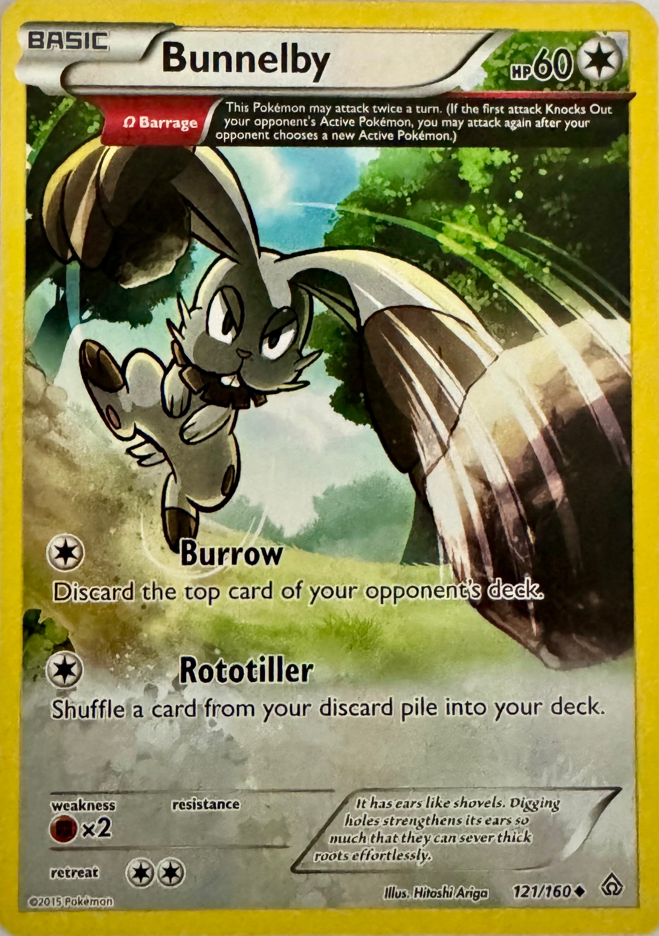 Pokémon Tcg Bunnelby 121/160