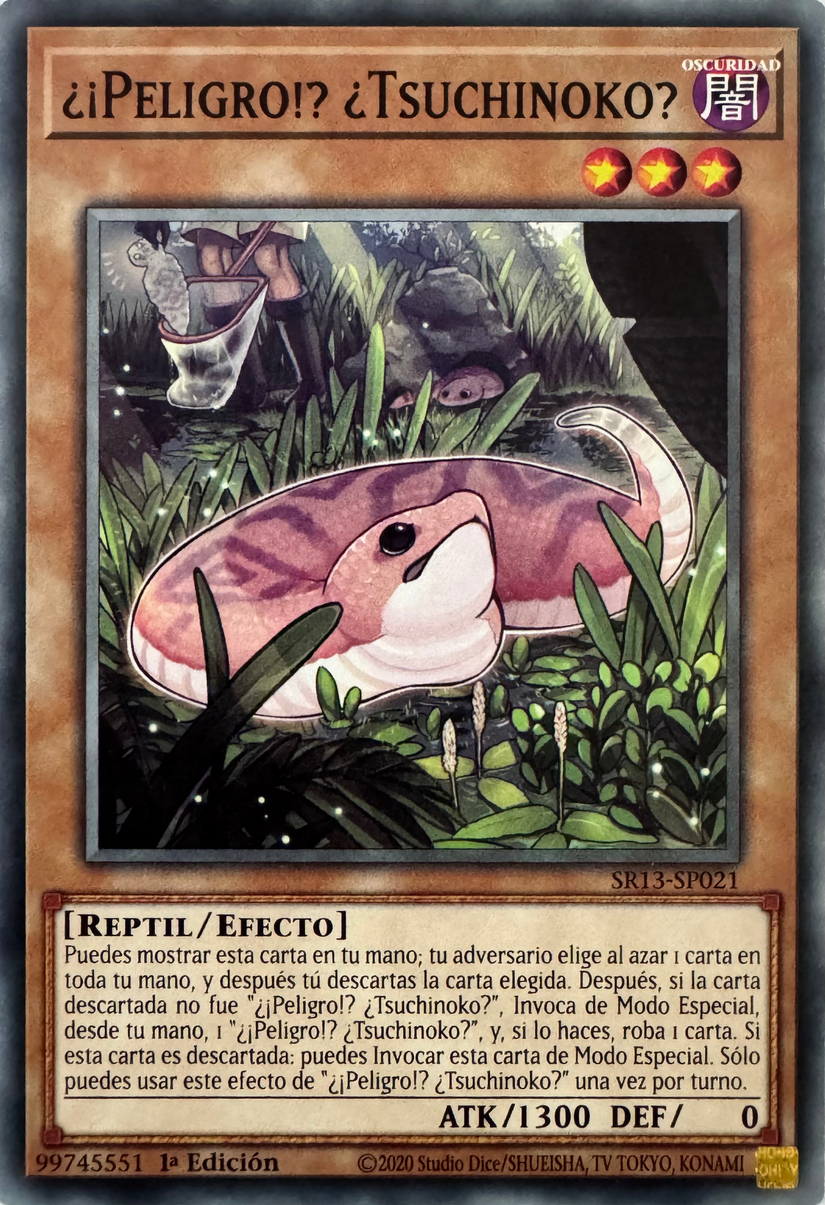 Yugioh! ¿¡Peligro!? ¿Tsuchinoko? Sr13-sp021 1a Edición