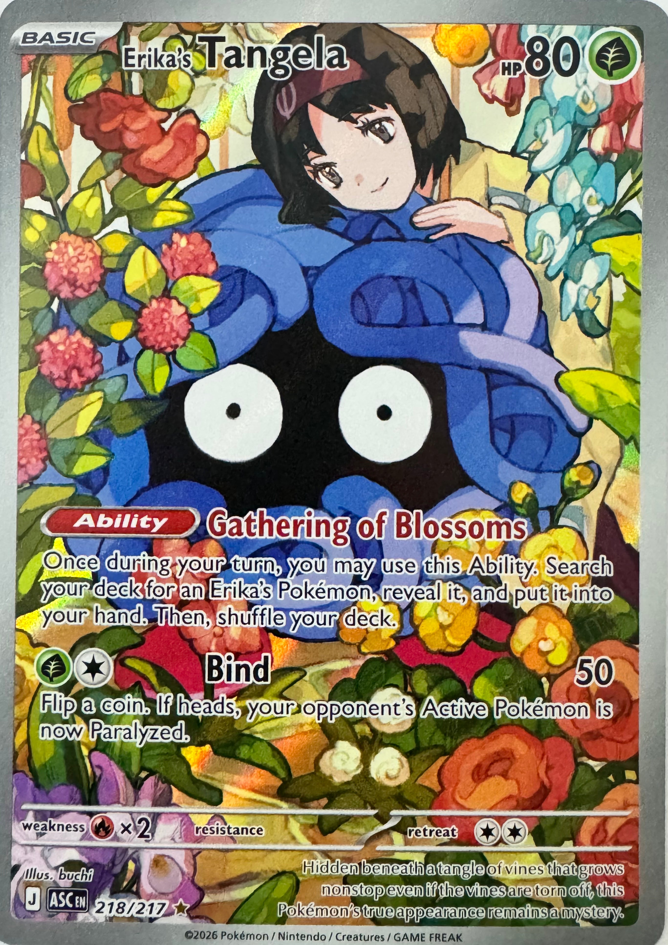 Pokemon Tcg Erika’s Tangela 218/217