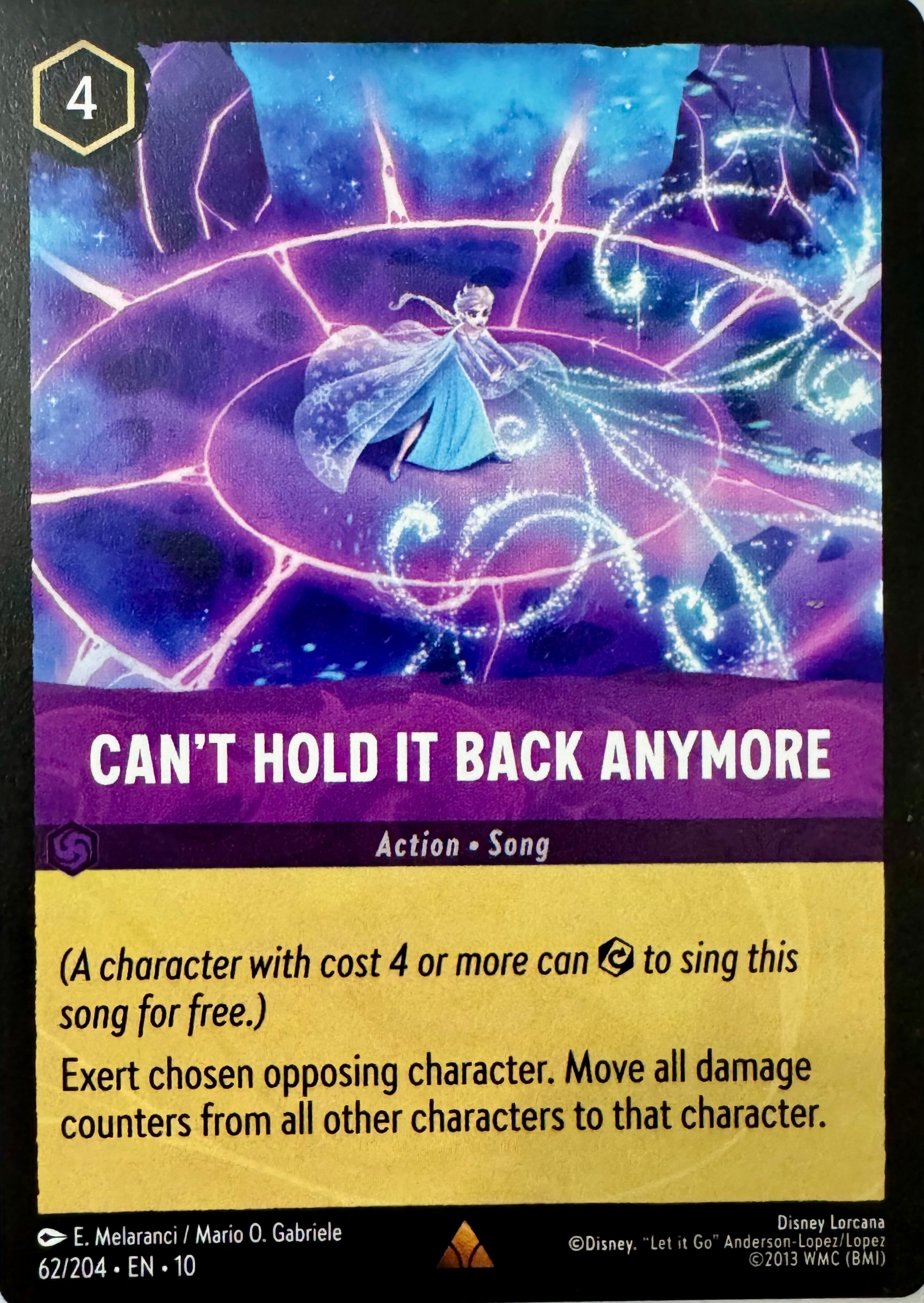 Disney Lorcana Can't Hold It Back Anymore 62/204
