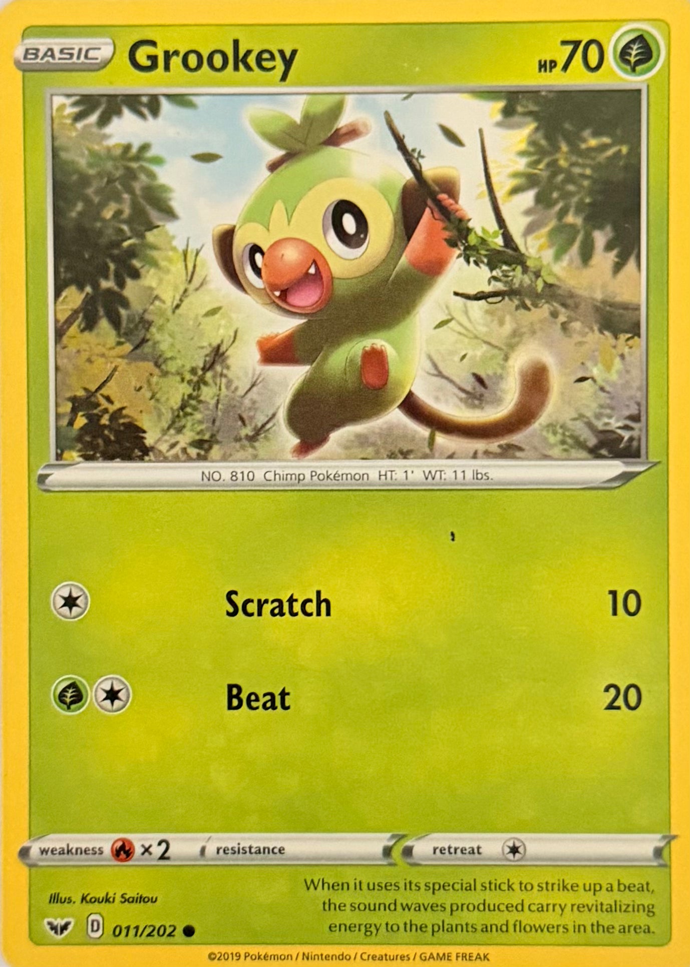 Pokemon Tcg Grookey 011/202