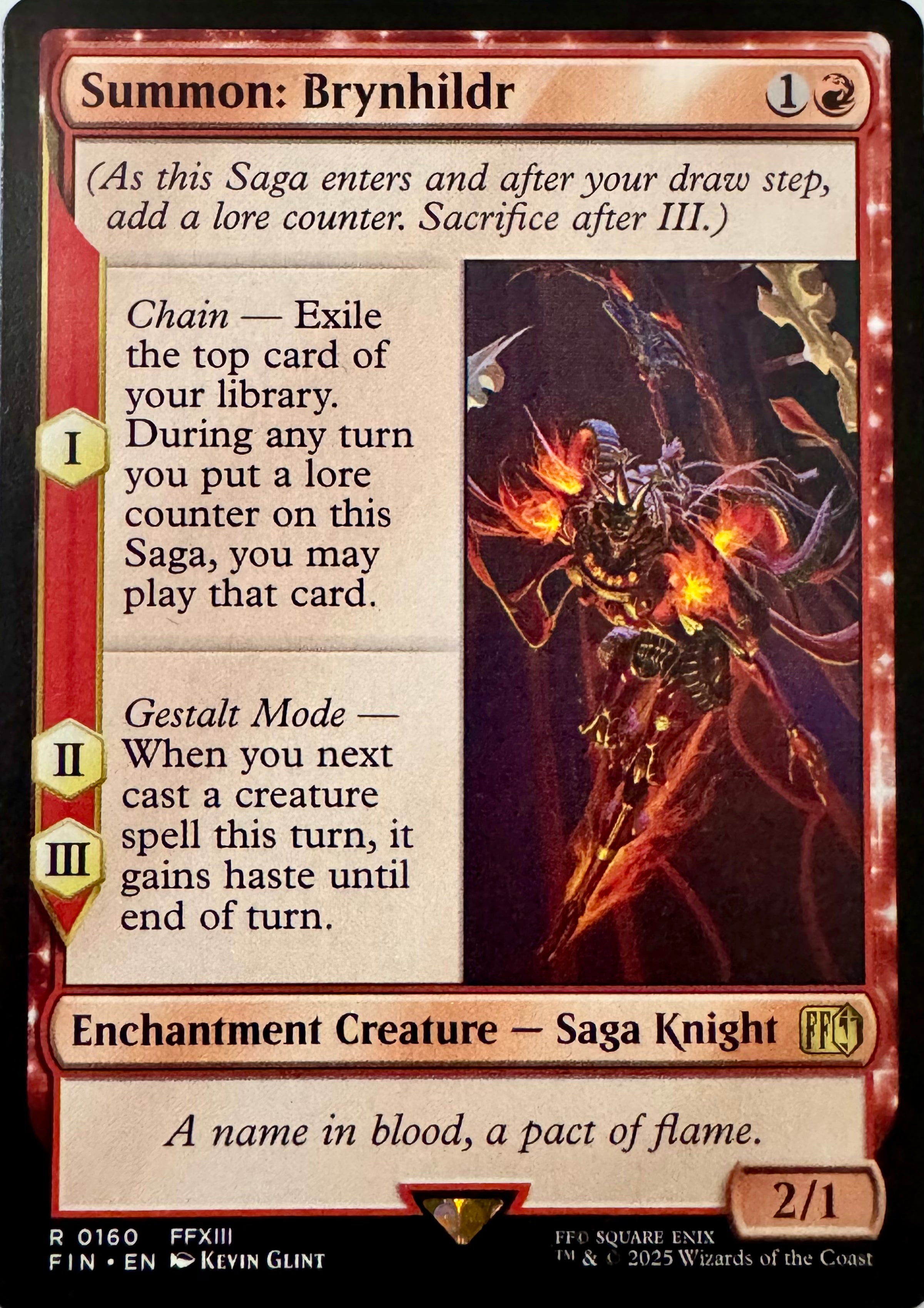Magic Tcg Summon: Bryngildr 0160