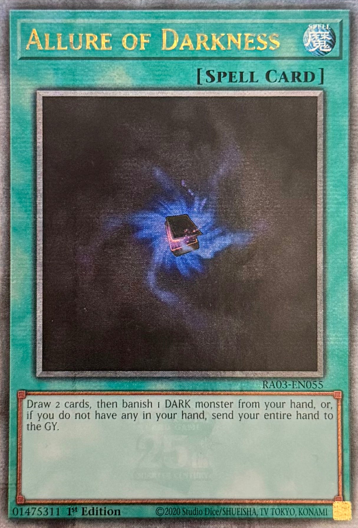 Yugioh! Allure Of Darkness RA03-EN055 Quarter Century