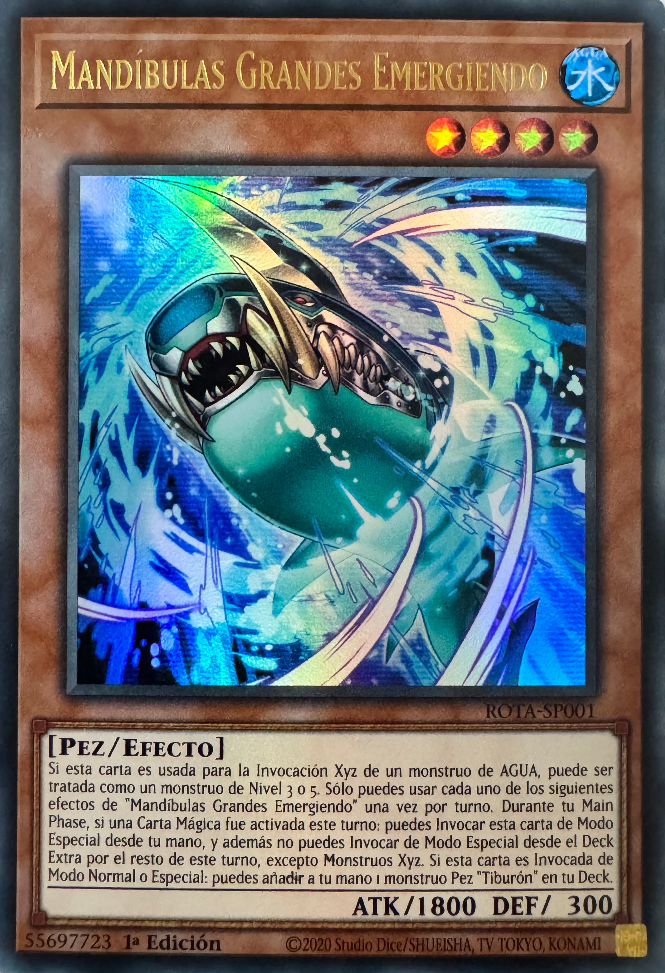 Yugioh! Mandibulas Grandes Emergiendo Rota-sp001 1a Edición Ultra