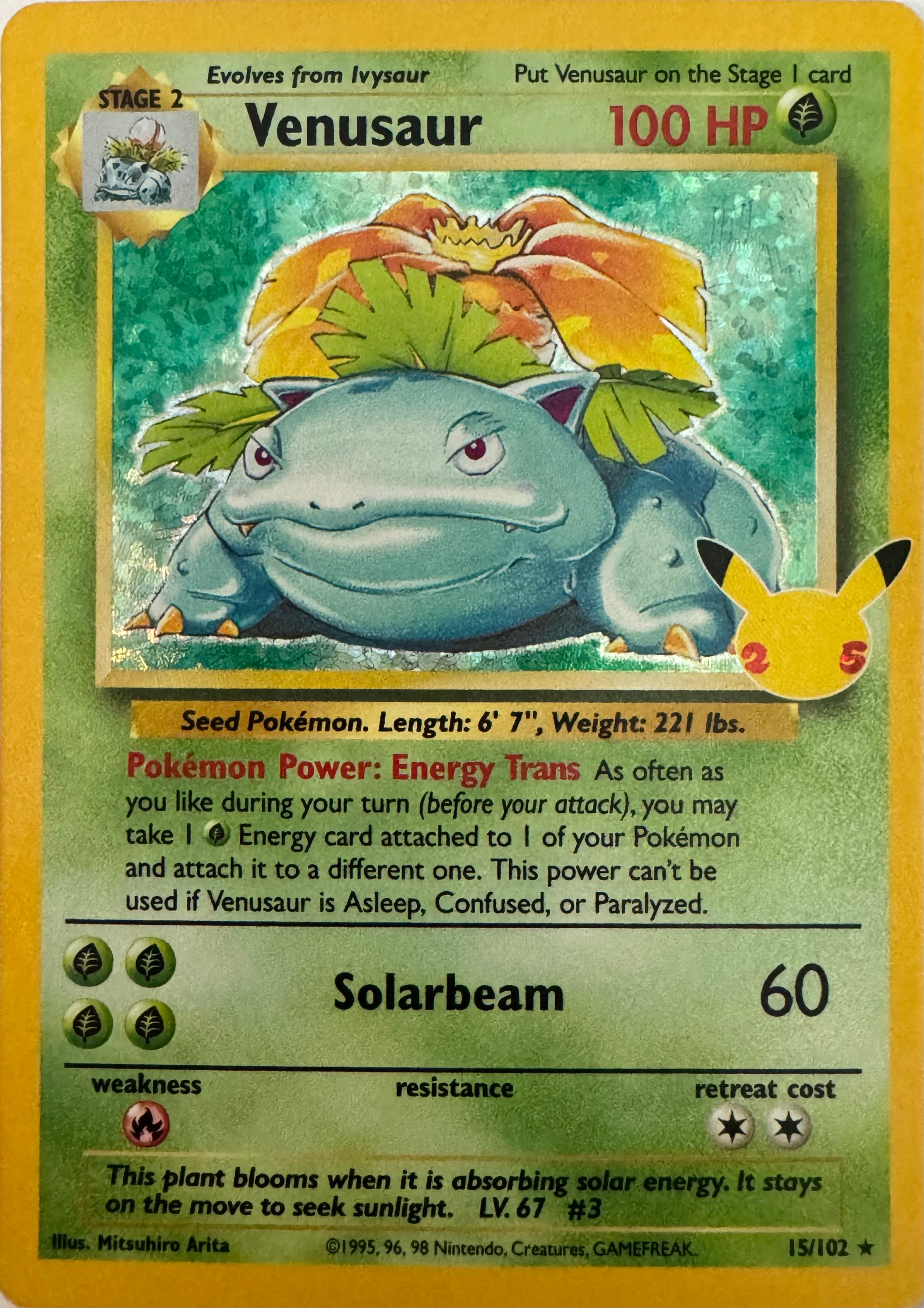 Pokemon Tcg Venusaur 15/102 (CCC)