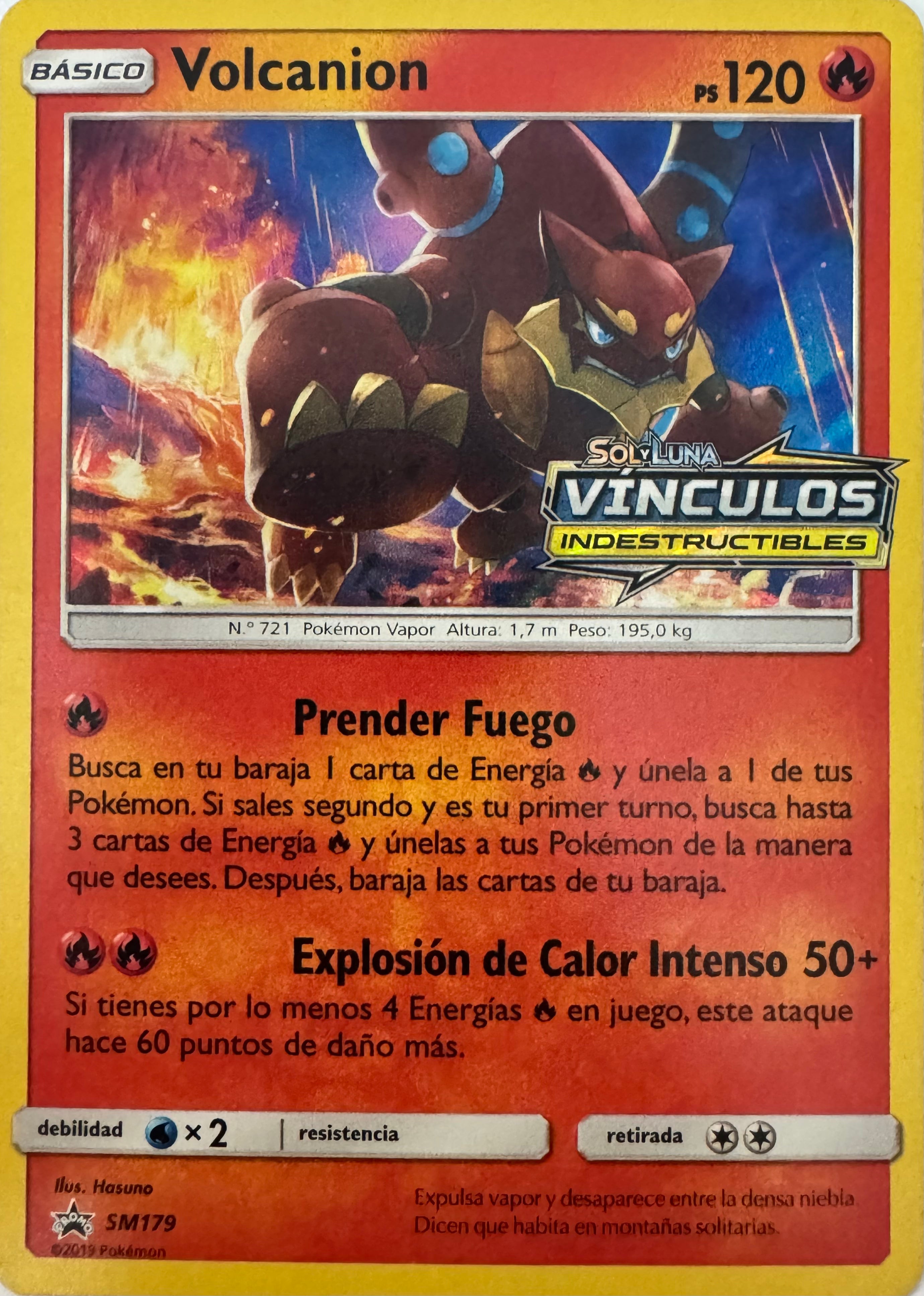 Pokemon Tcg Volcanion Sm179 Holo Promo (Vínculos Indestructibles)(Español)