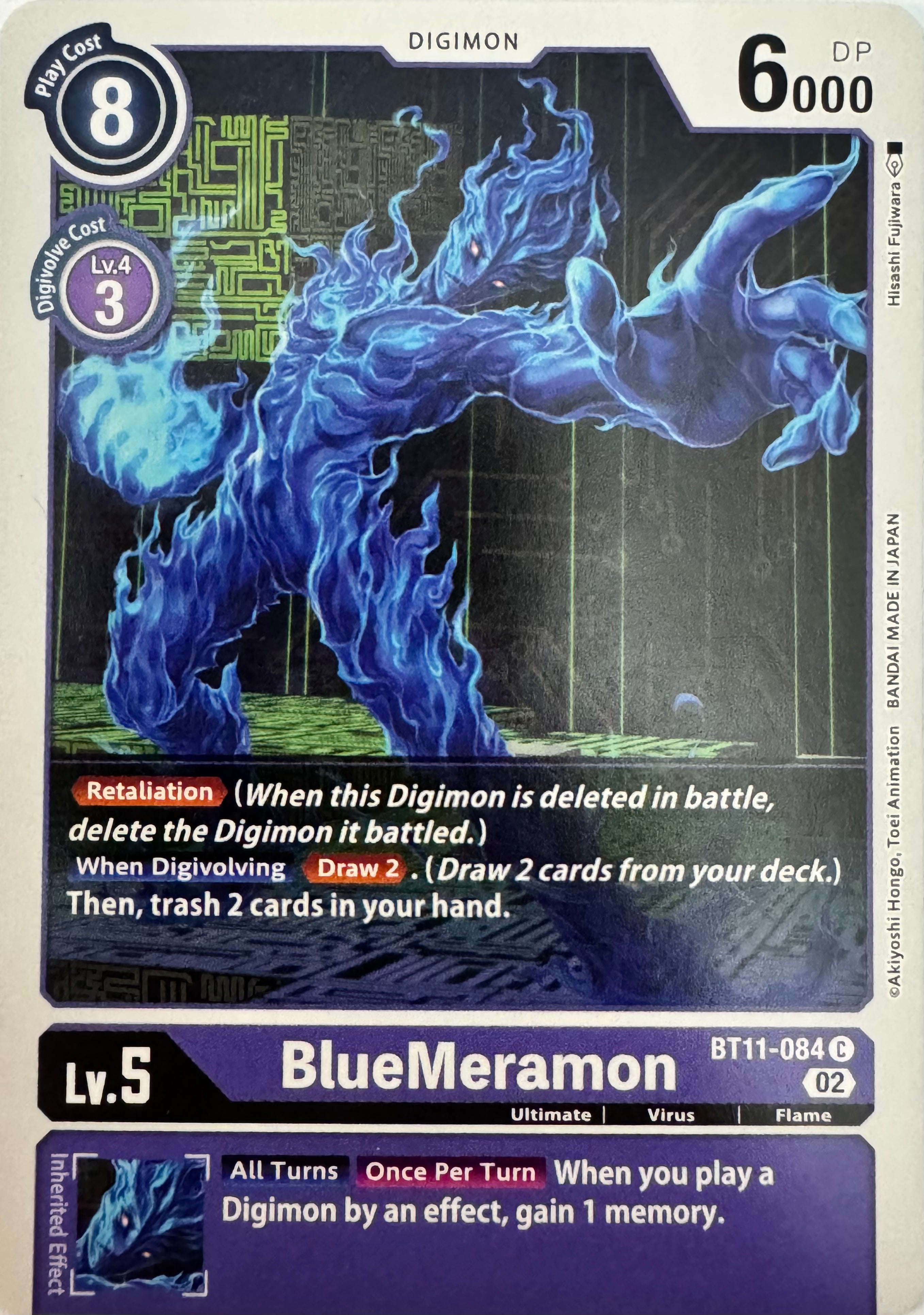 Digimon Tcg BlueMeramon Bt11-084
