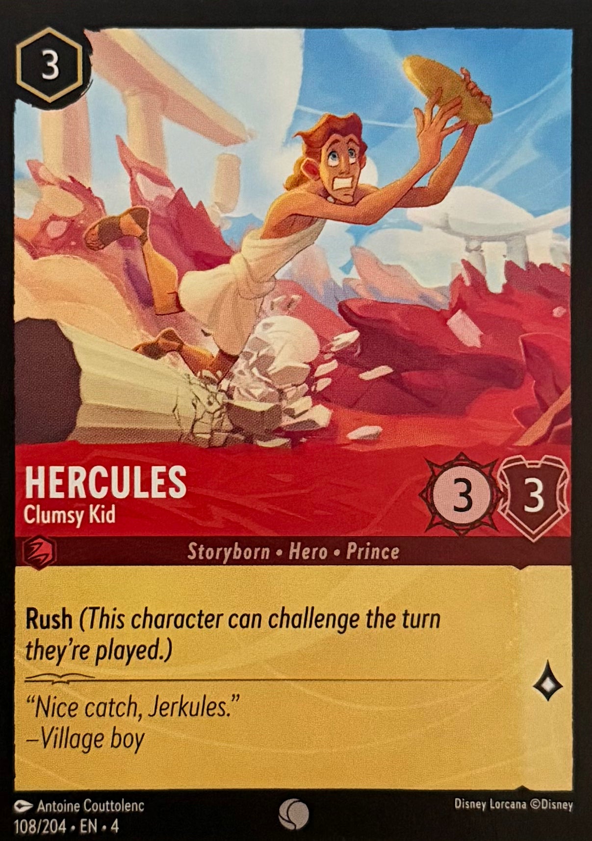 Disney Lorcana Hercules 108/204