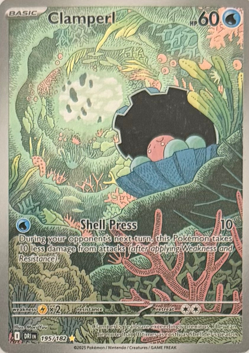 Pokemon Tcg Clamperl 195/182
