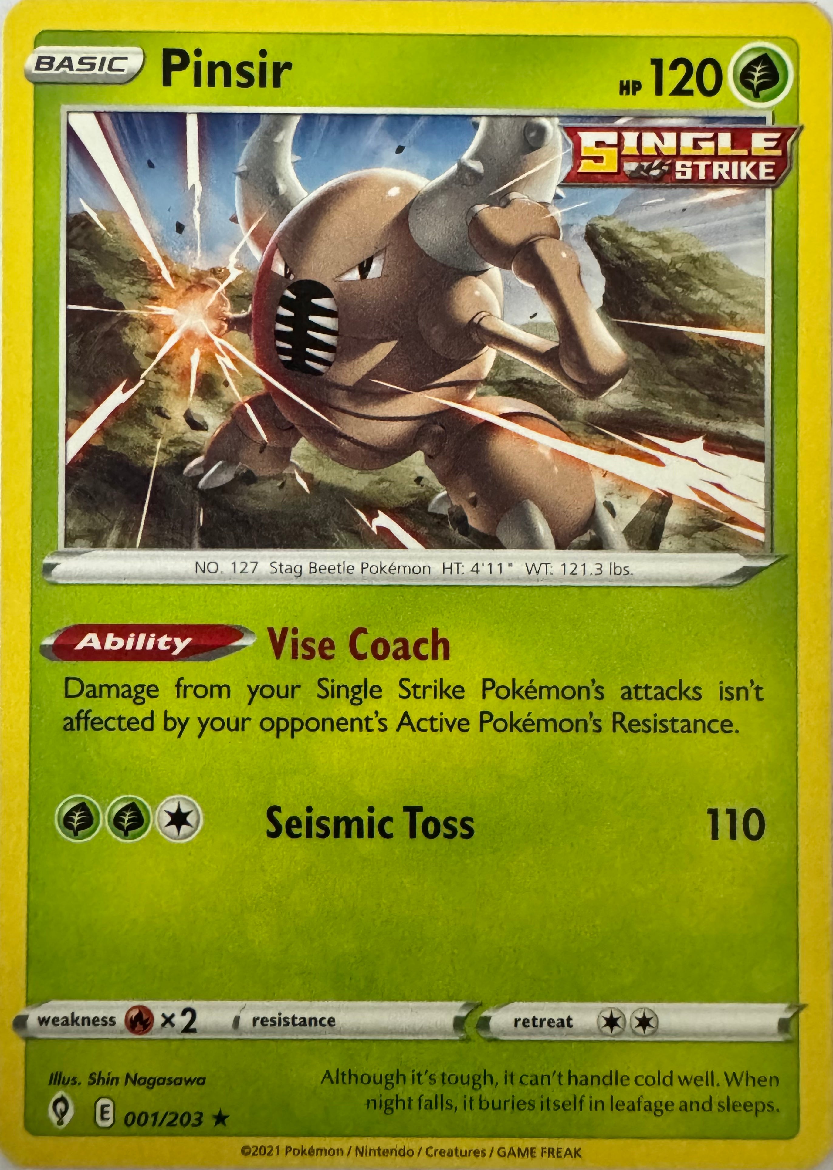Pokemon Tcg Pinsir 001/203