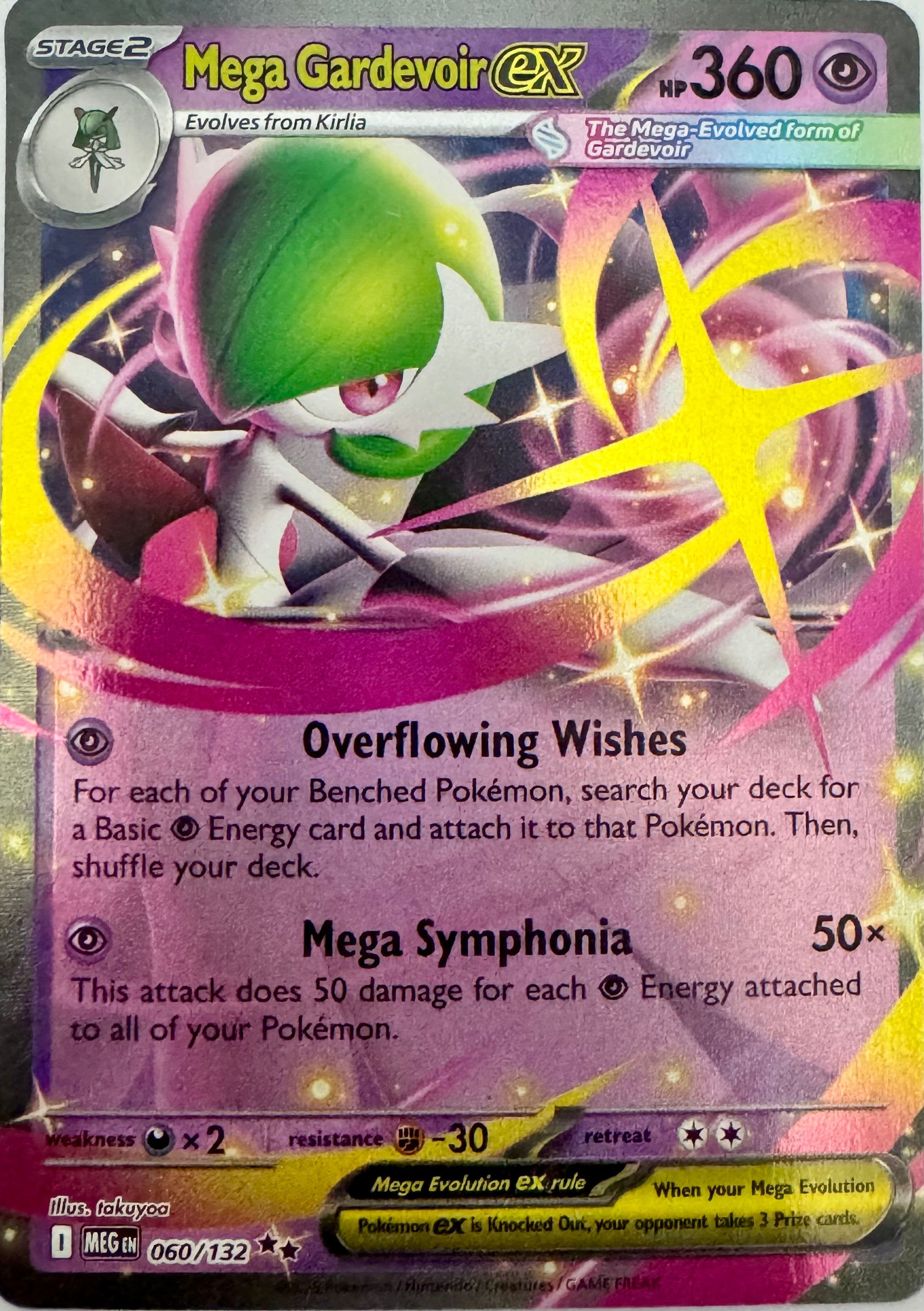 Pokémon Tcg Mega Gardevoir Ex 060/132