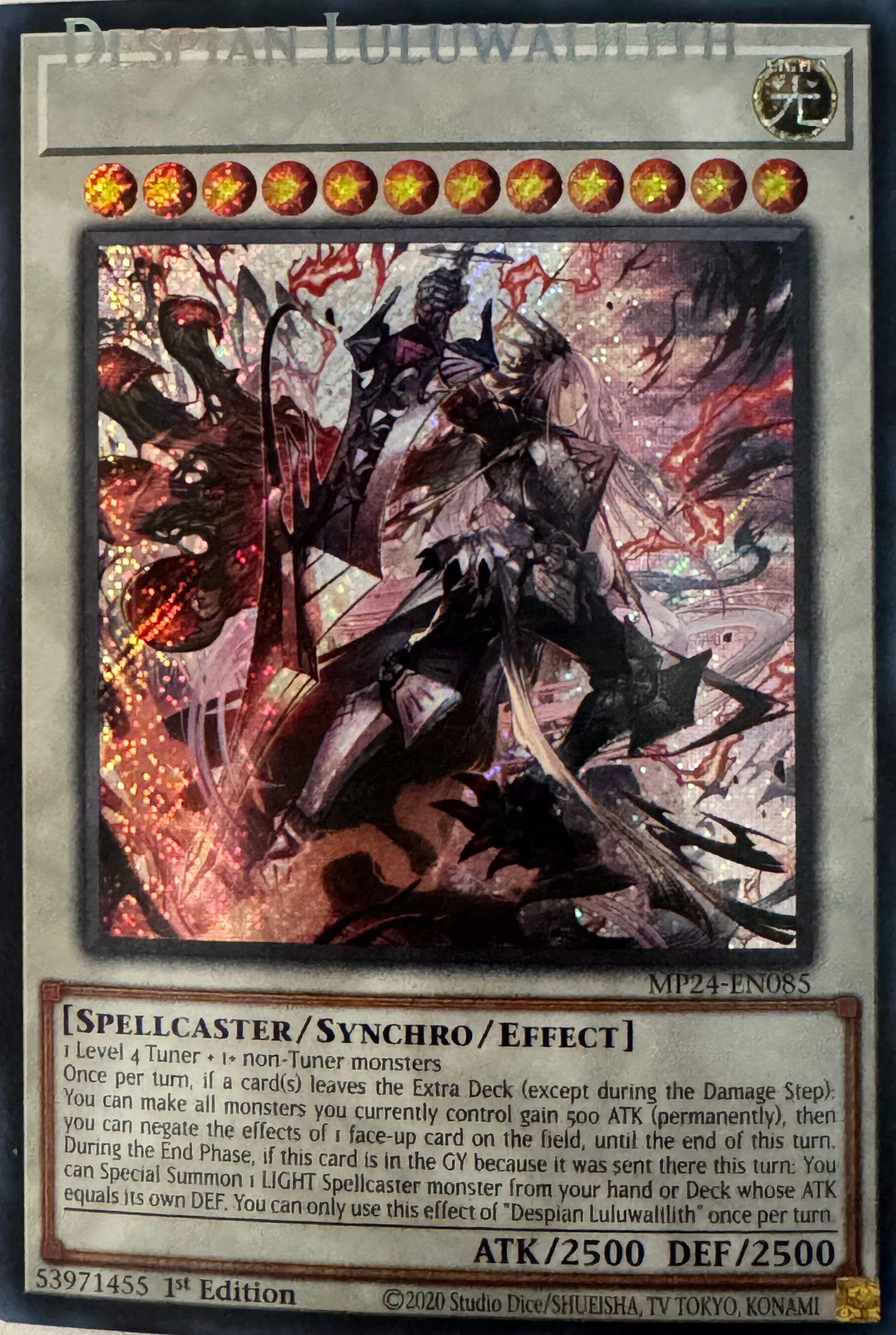 Yugioh! Despian Luluwalilith MP24-EN085 1st Edition (Error de impresión letras arriba)