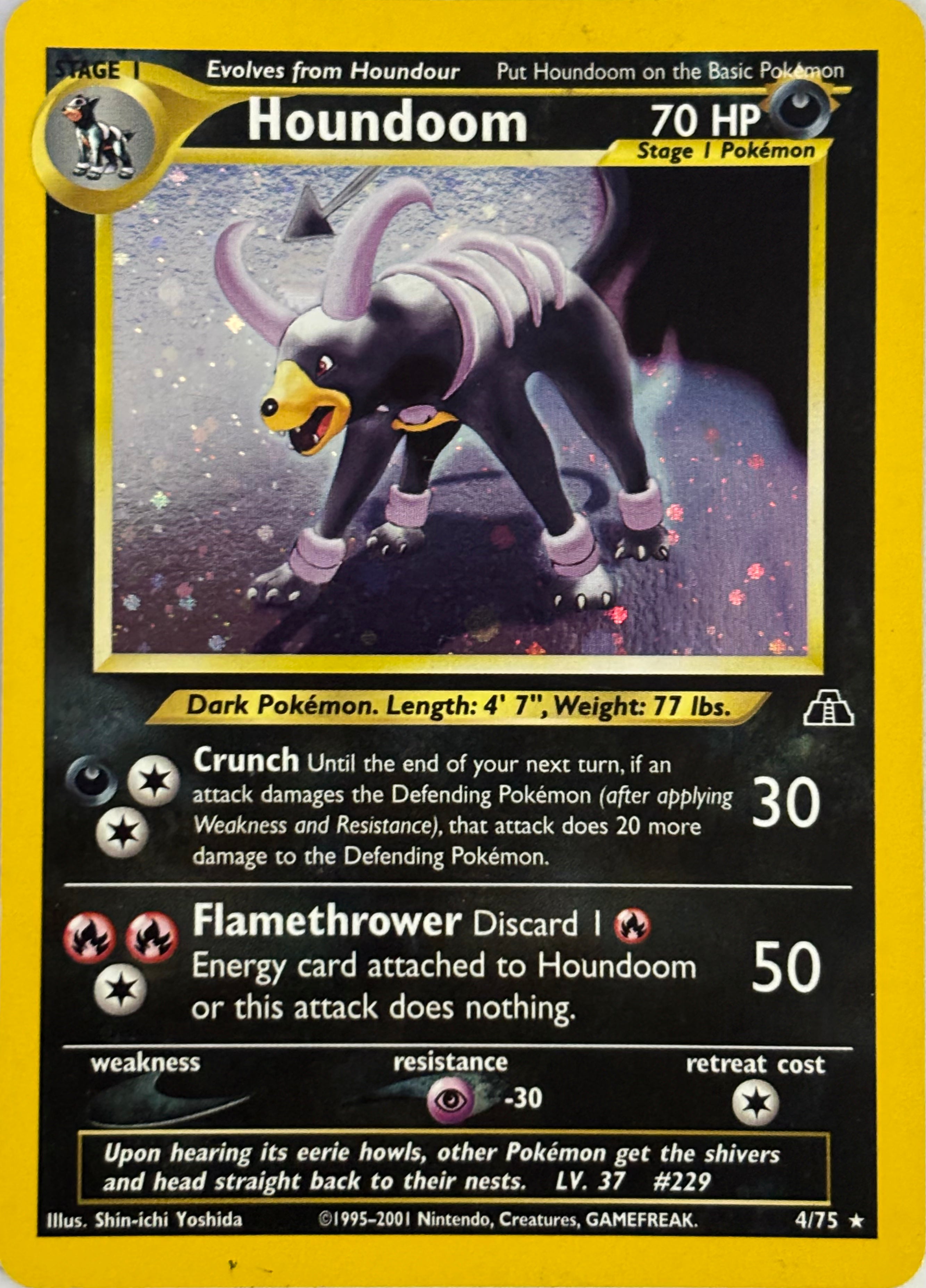 Pokemon Tcg Houndoom 4/75 Holo
