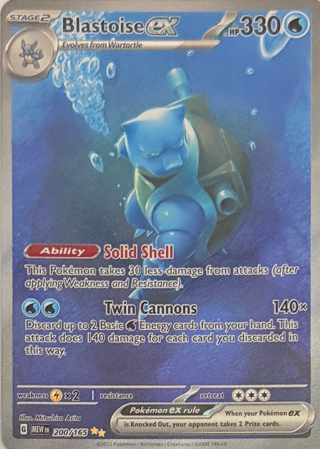 Pokemon Tcg Blastoise Ex 200/165