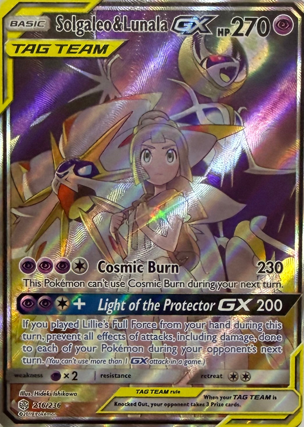 Pokemon Tcg Solgaleo & Lunala GX 216/236