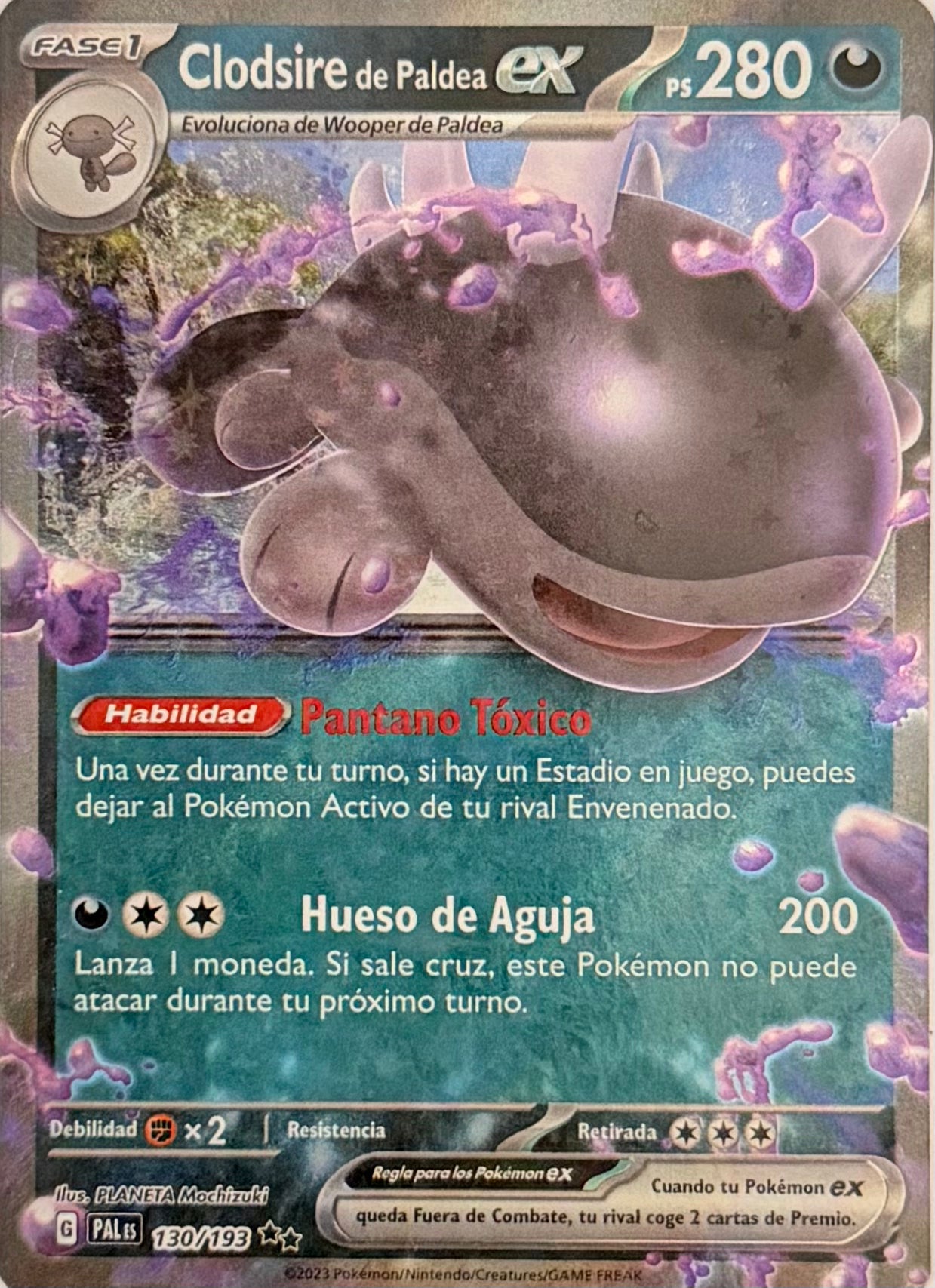 Pokemon Tcg Clodsire De Paldea Ex 130/193