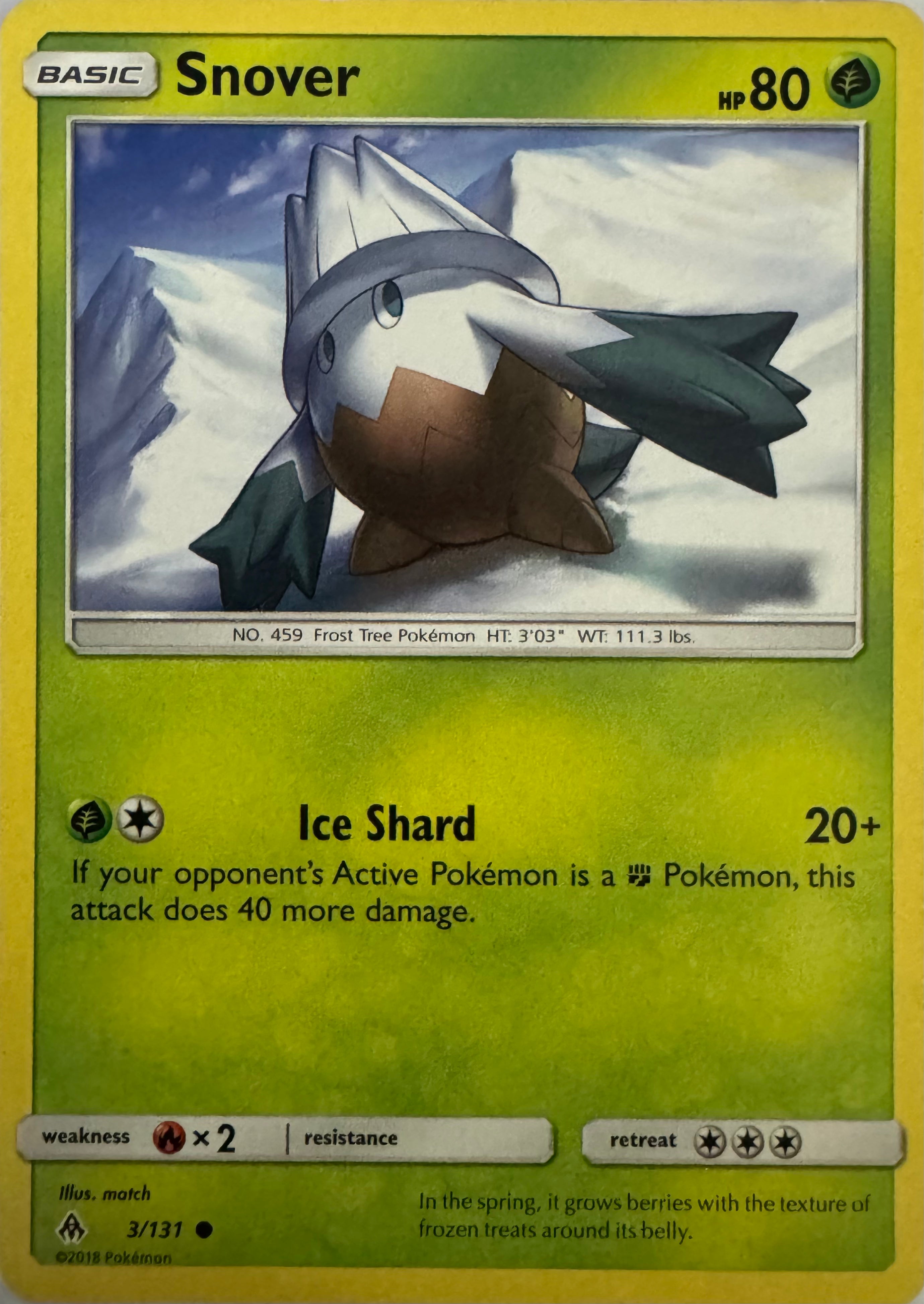 Pokemon Tcg Snover 3/131