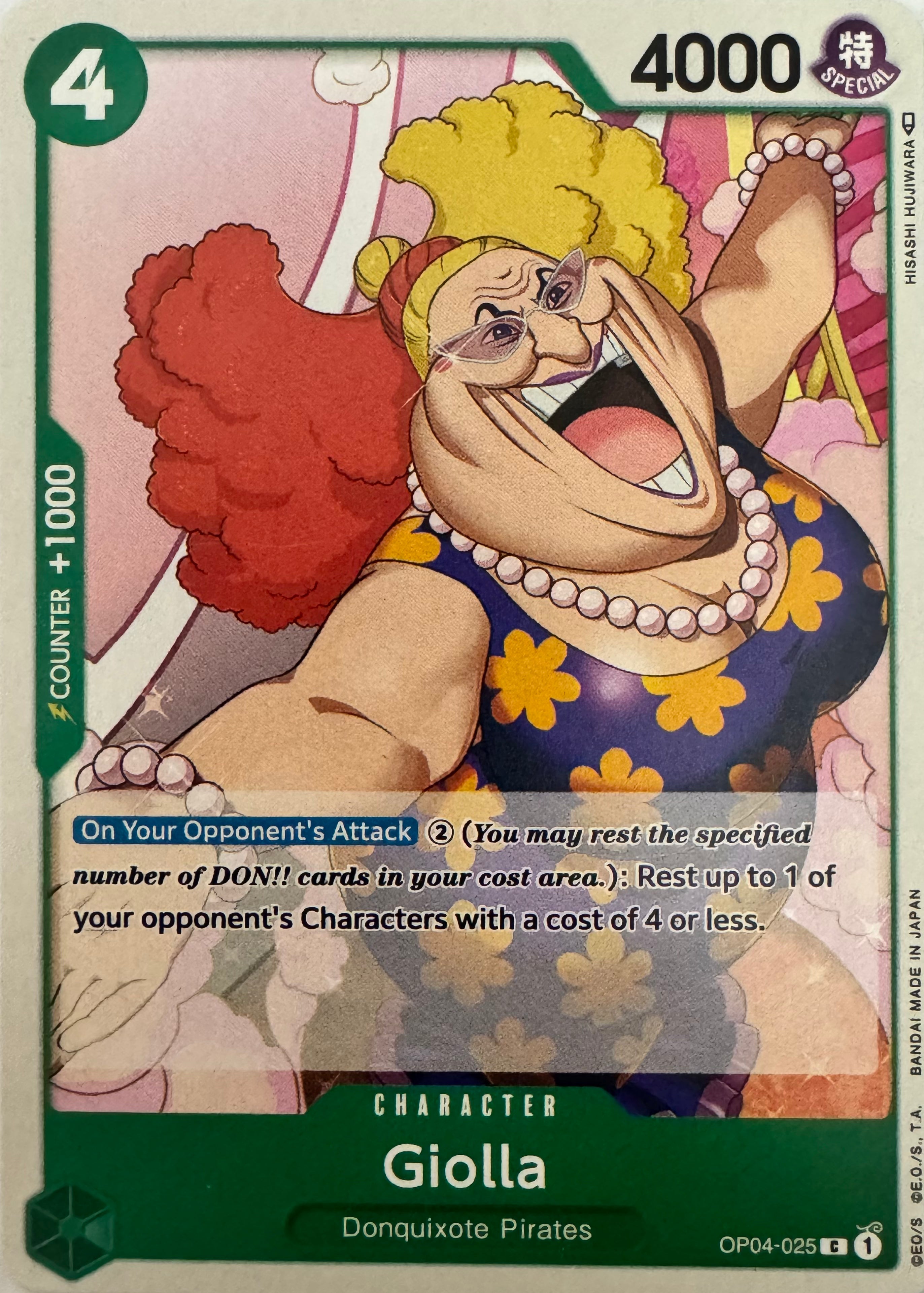 One Piece Tcg Giolla Op04-025