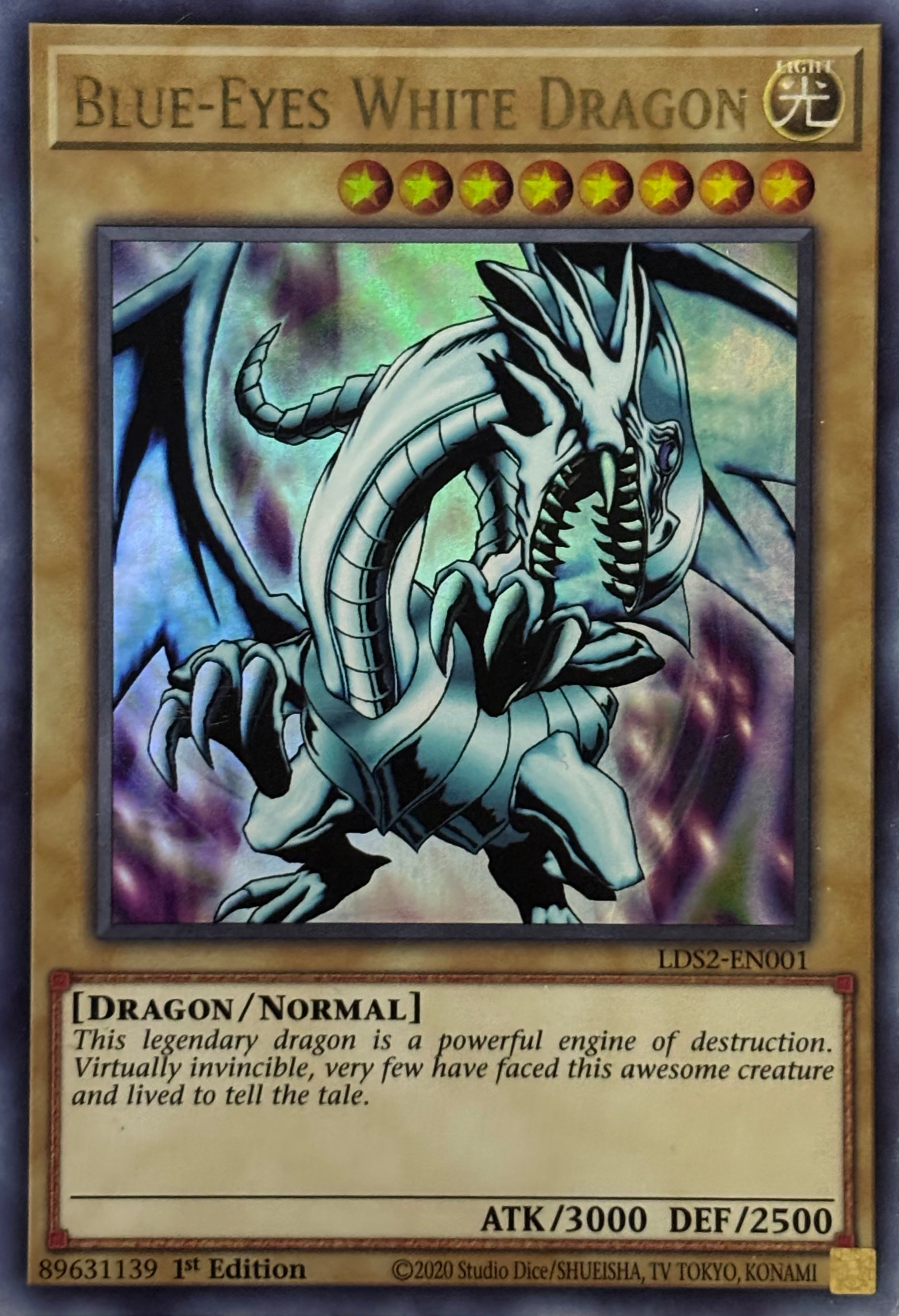 Yugioh! Blue-Eyes White Dragon LDS2-EN001 1st Edition Ultra