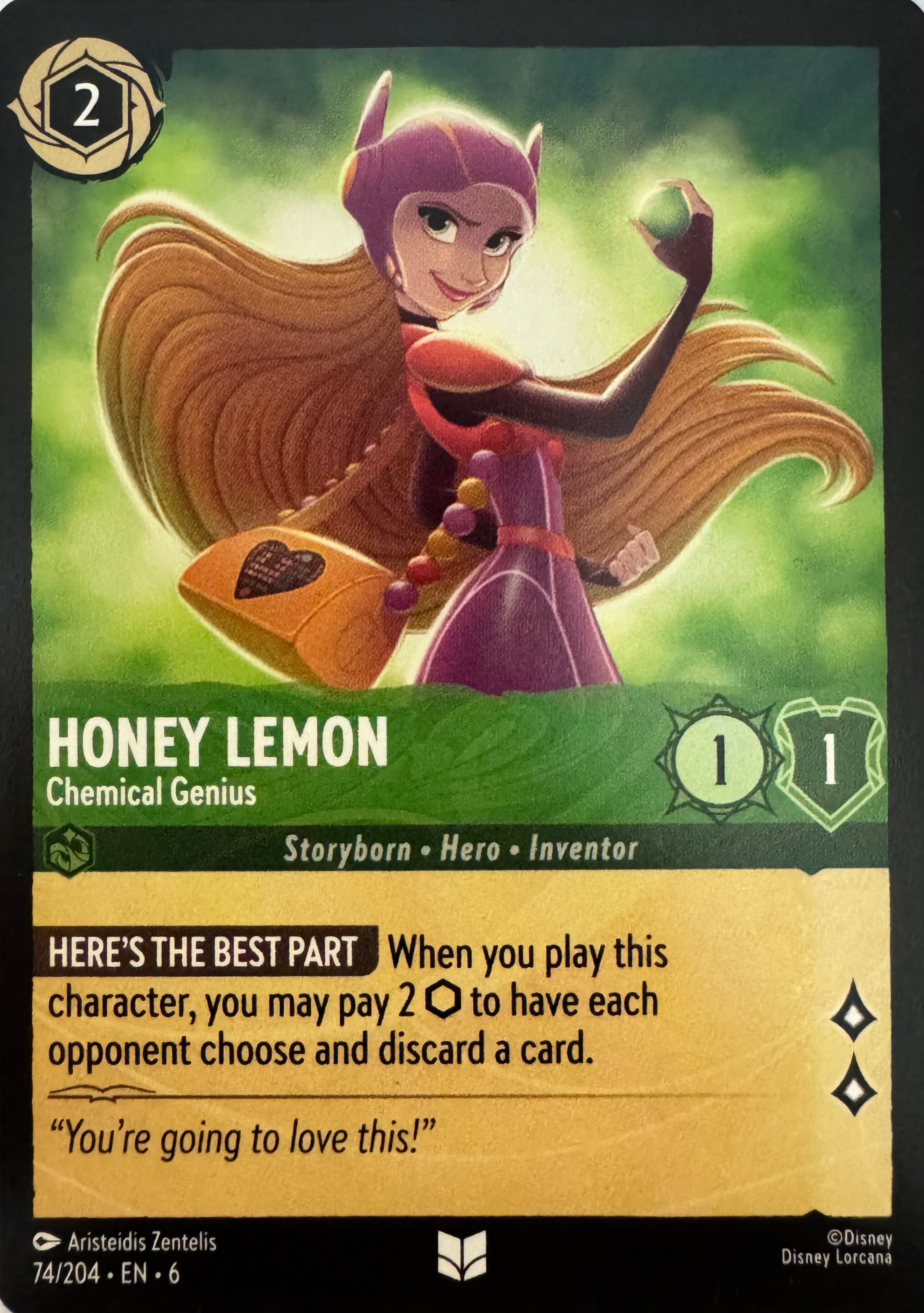 Disney Lorcana Honey Lemon 74/204