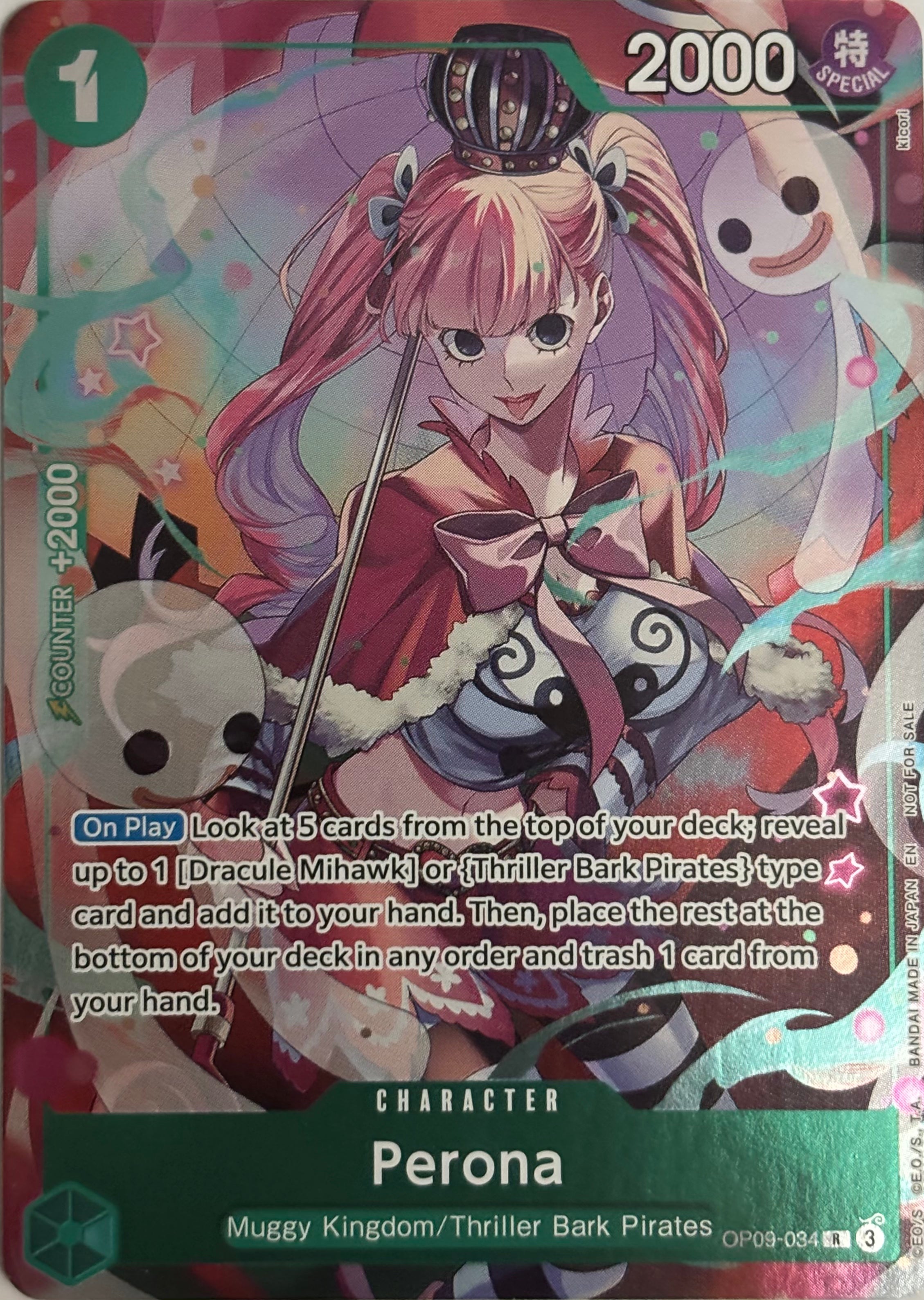 One Piece Tcg Perona OP09-034 Foil