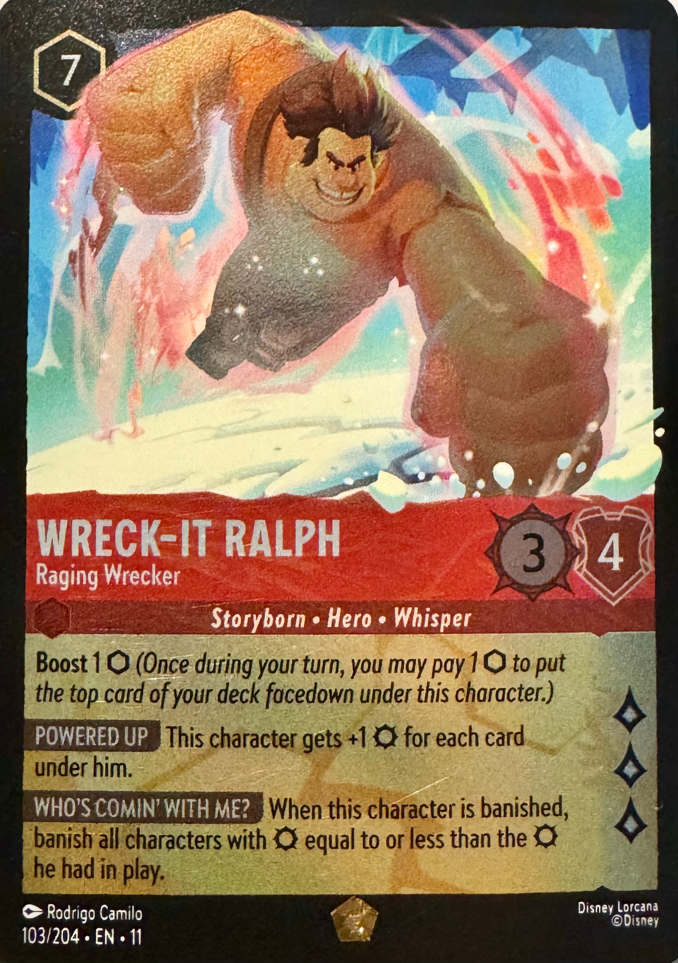 Disney Lorcana Wreck-it Ralph 103-204 Cold Foil