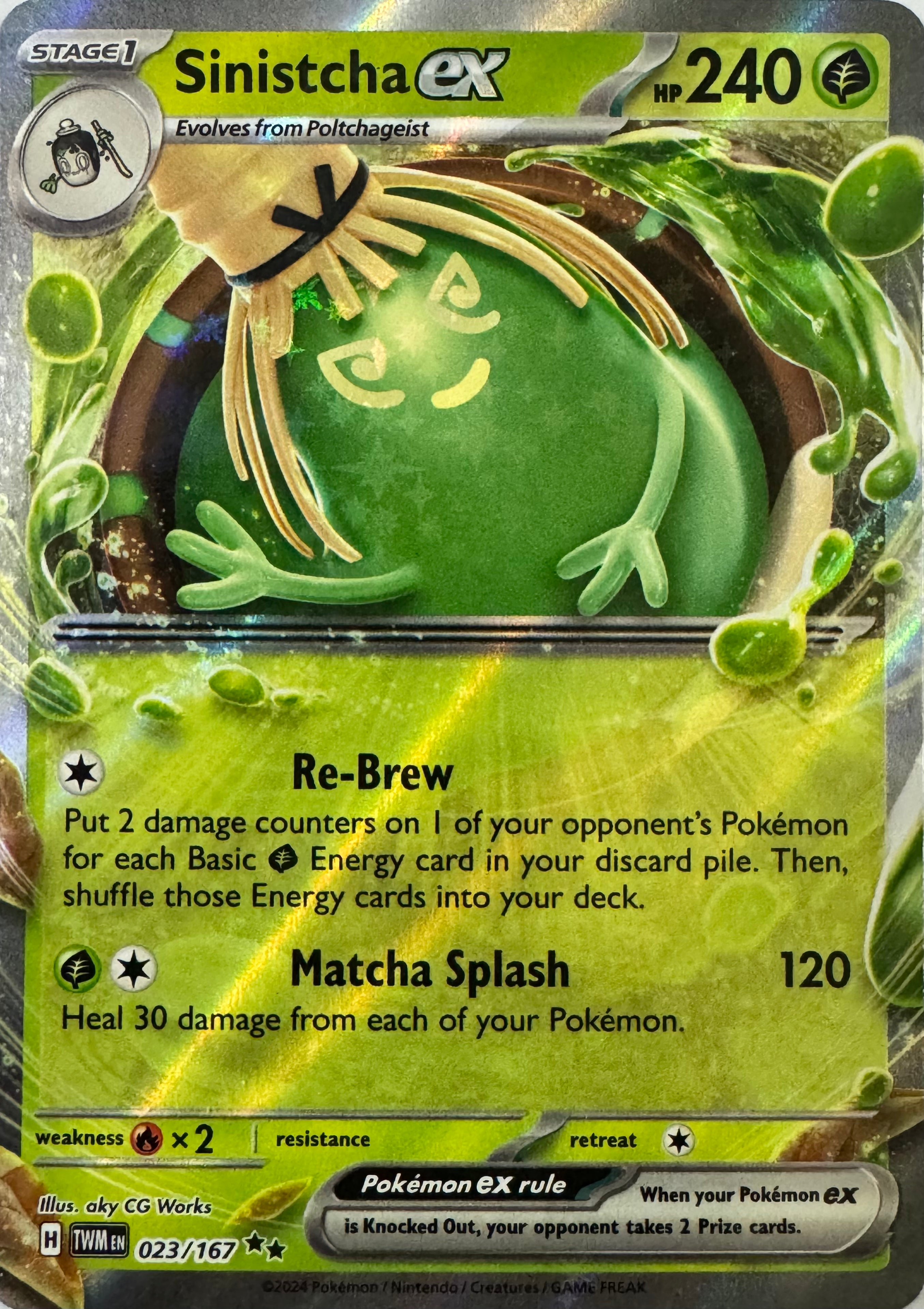 Pokemon Tcg Sinistcha Ex 023/167
