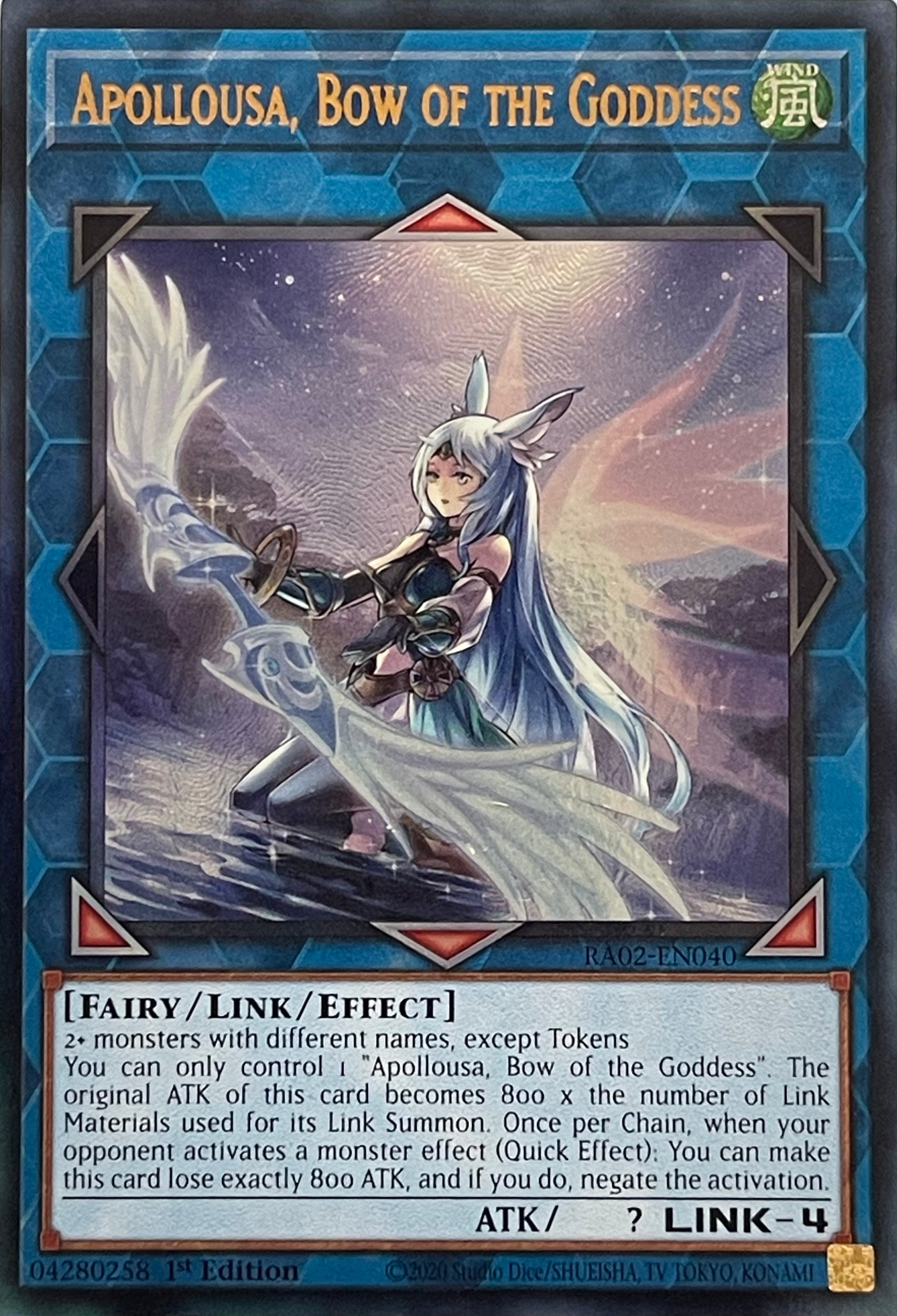 Yugioh! Apollousa, Bow of the Goddess RA02-EN040 1st Edition Ultimate