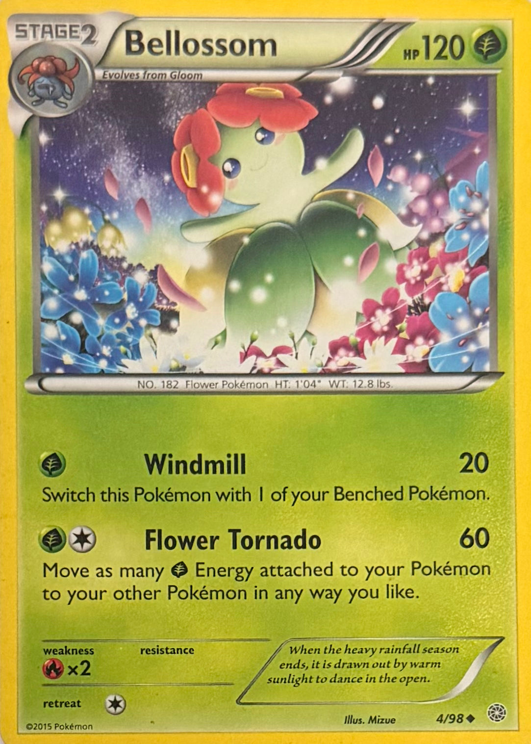 Pokemon Tcg Bellossom 4/98
