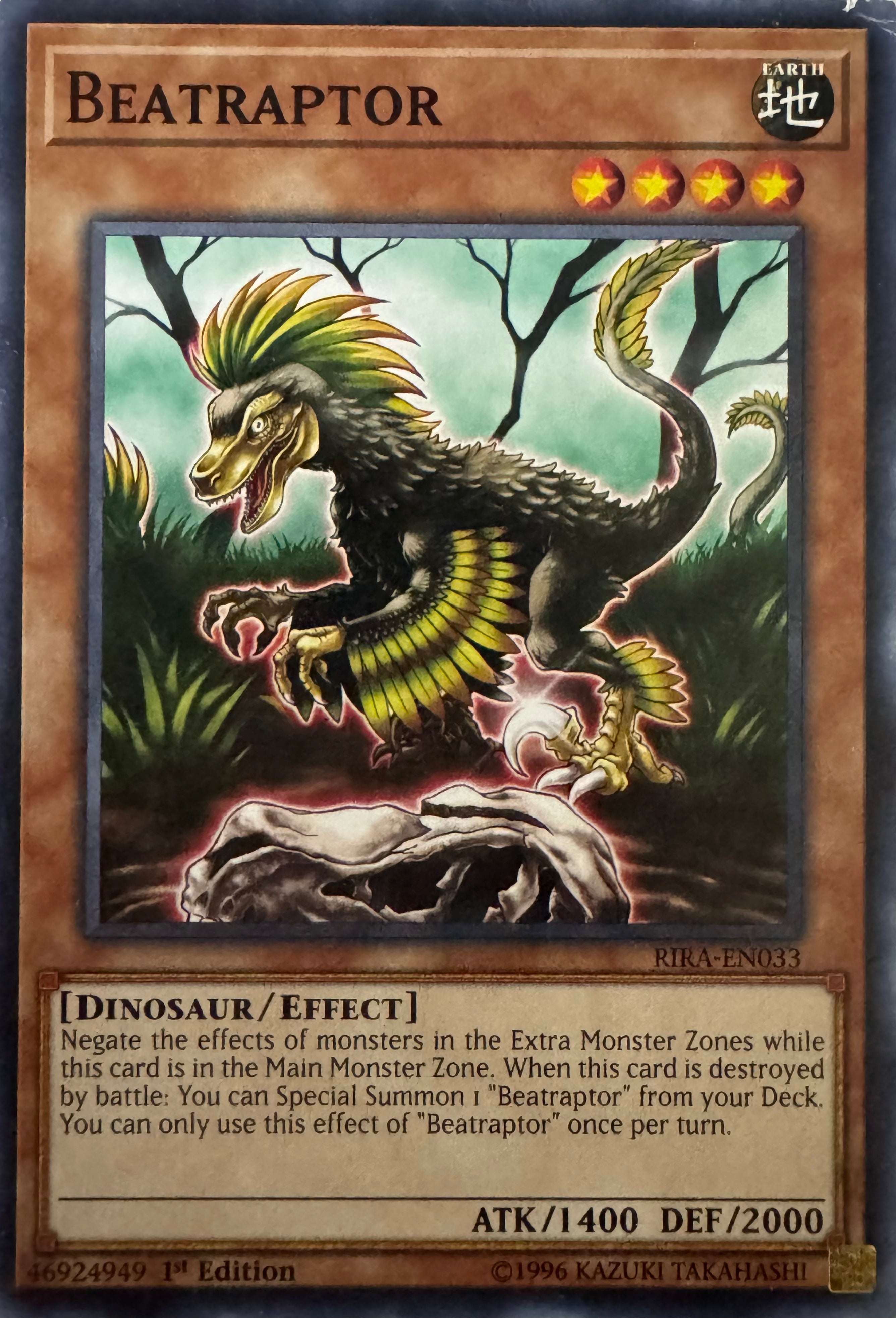 Yugioh! Beatraptor Rira-en033 1st Edition