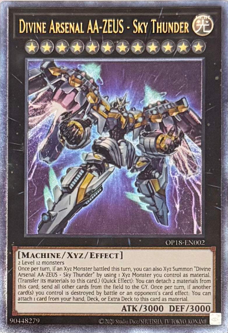 Yugioh! Divine Arsenal AA-Zeus - Sky Thunder OP18-EN002 Ultimate
