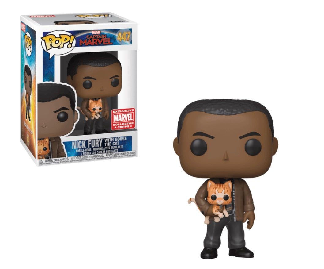 Funko Pop! Nick Fury w/ Goose The Cat #447