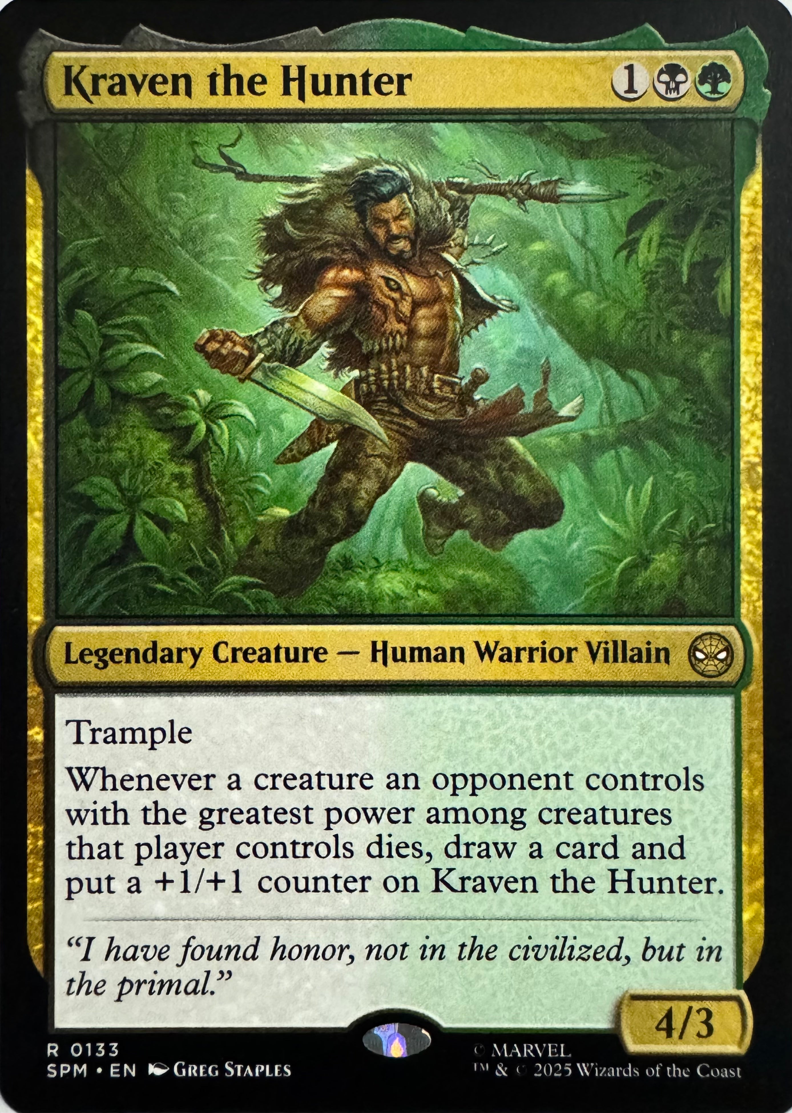 Magic Kraven The Hunter 0133 Rare