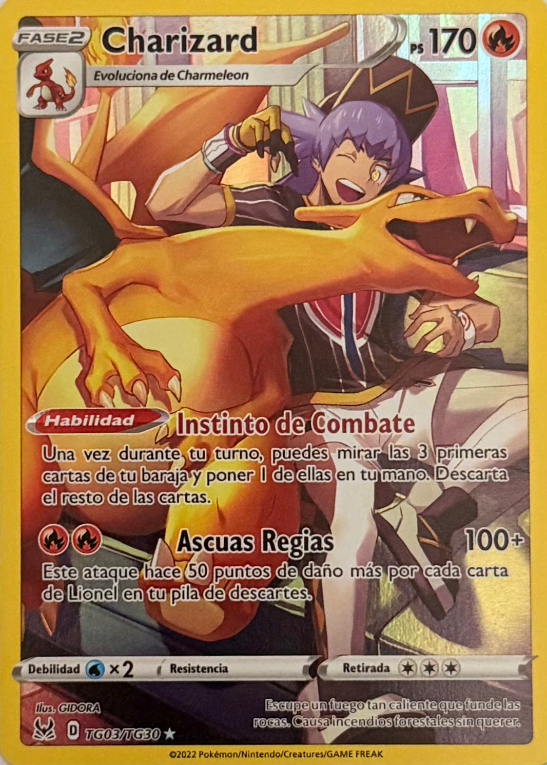 Pokemon Tcg Charizard TG03/TG30 Español