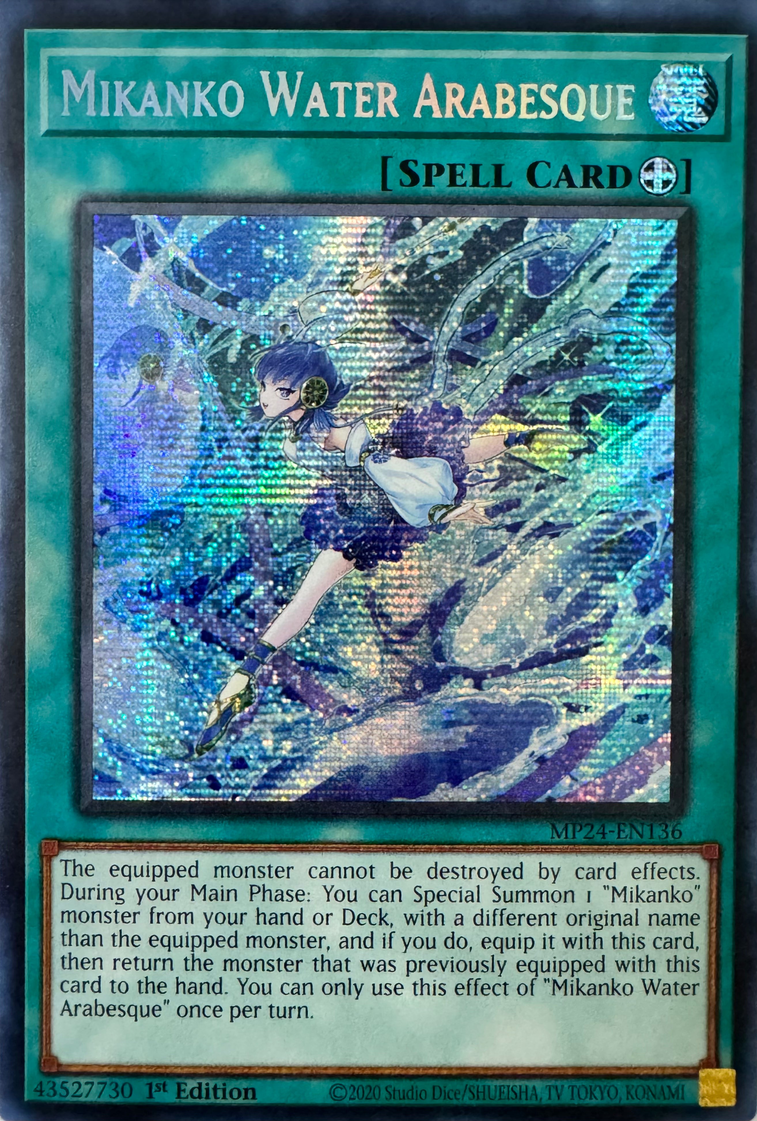 Yugioh! Mikanko Water Arabesque Mp24-en136 1st Edition Prismatic