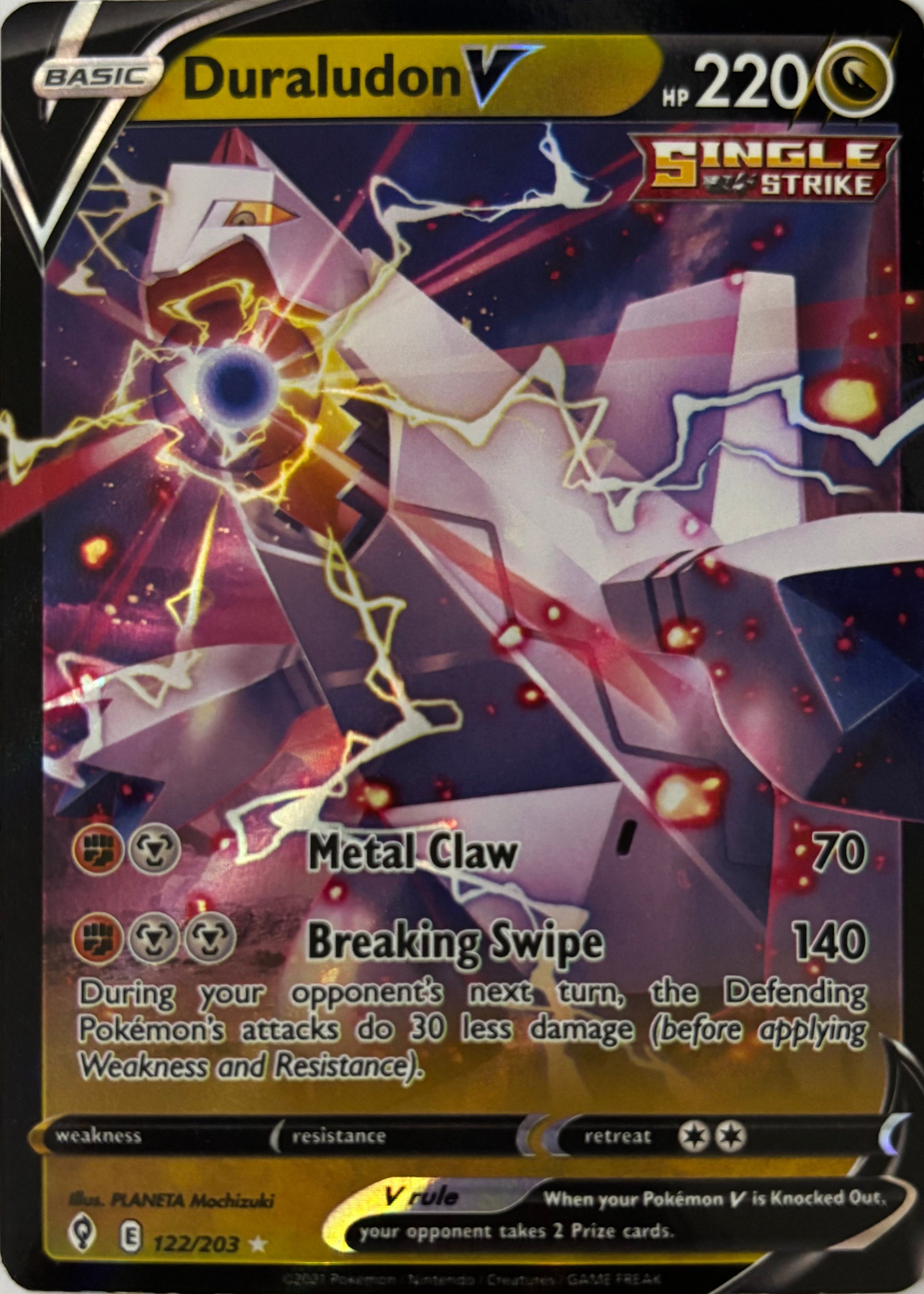 Pokemon Tcg Duraludon V 122/203