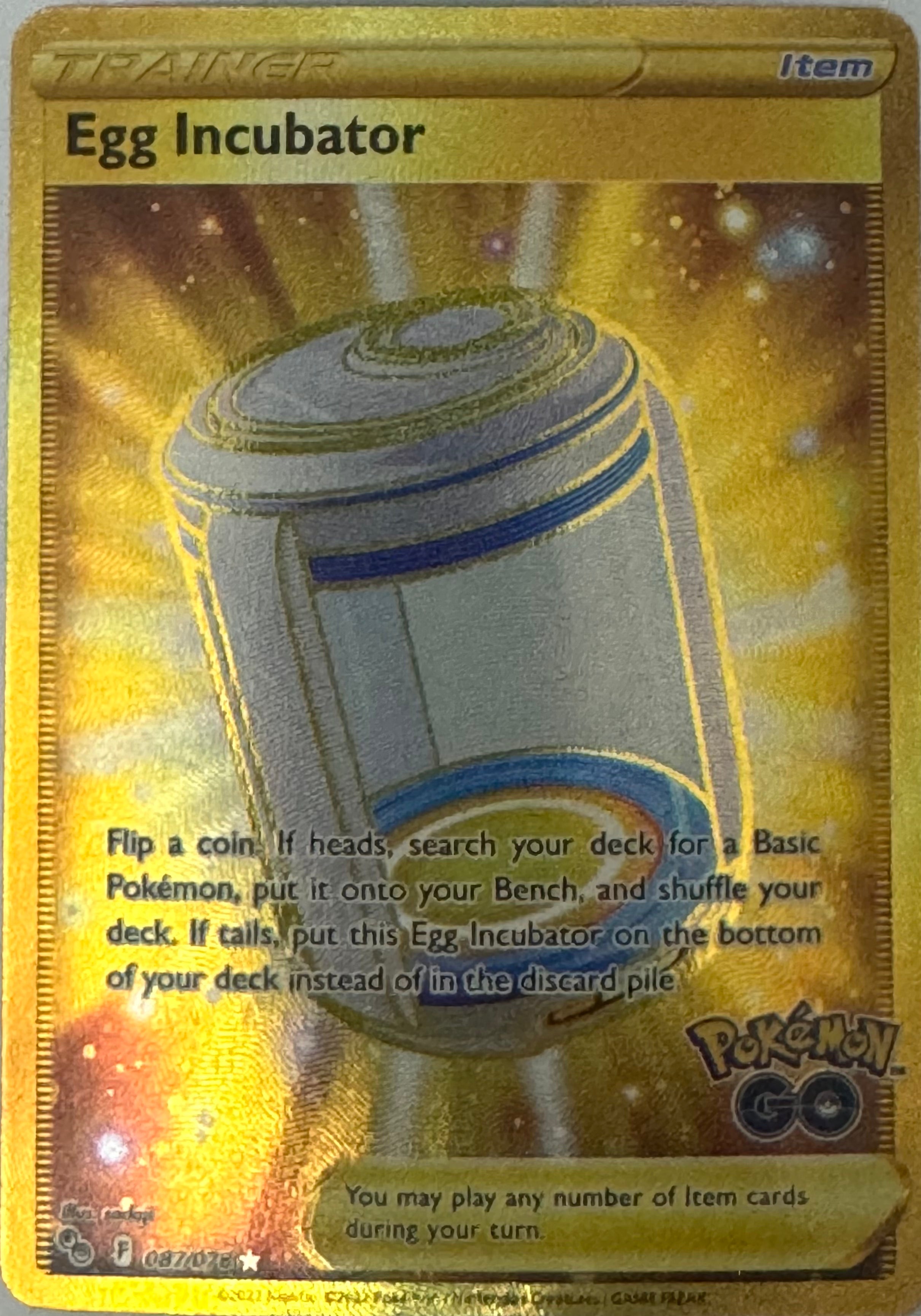 Pokemon Tcg Egg Incubator 087/078
