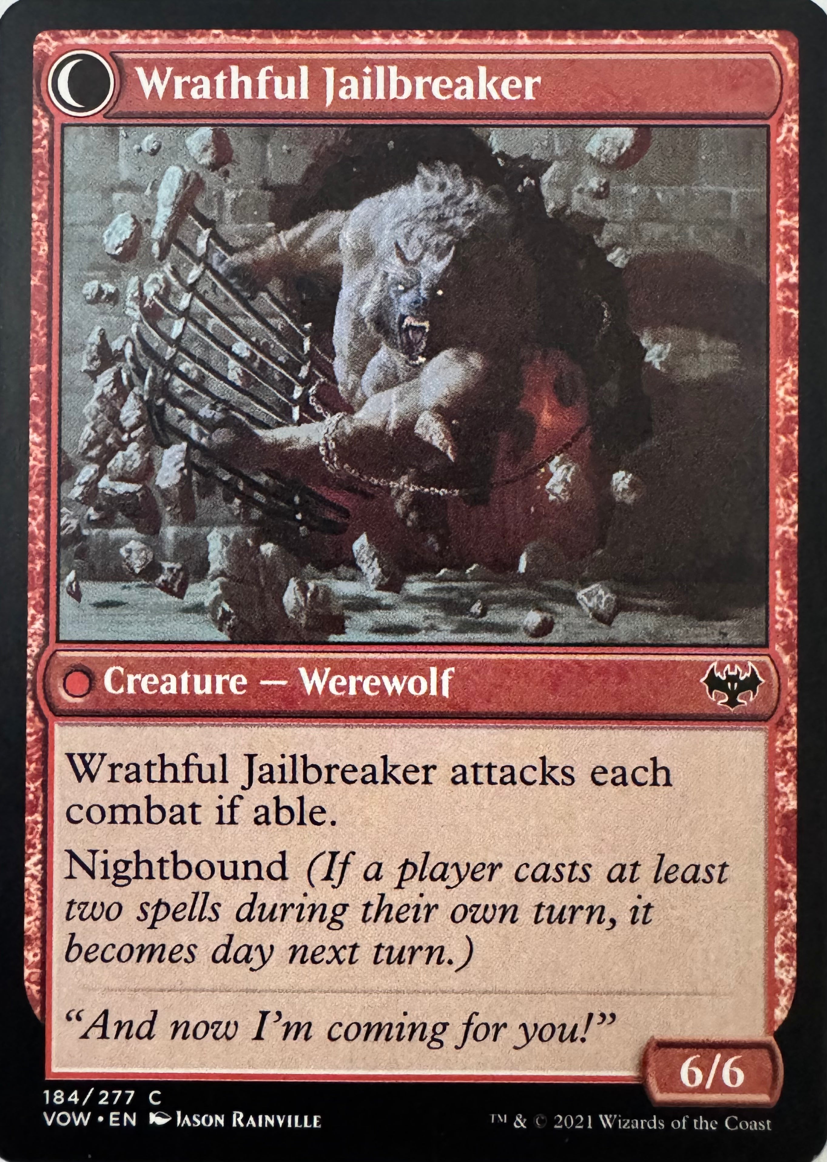 Magic Weary Prisoner // Wrathful Jailbreaker 184/277