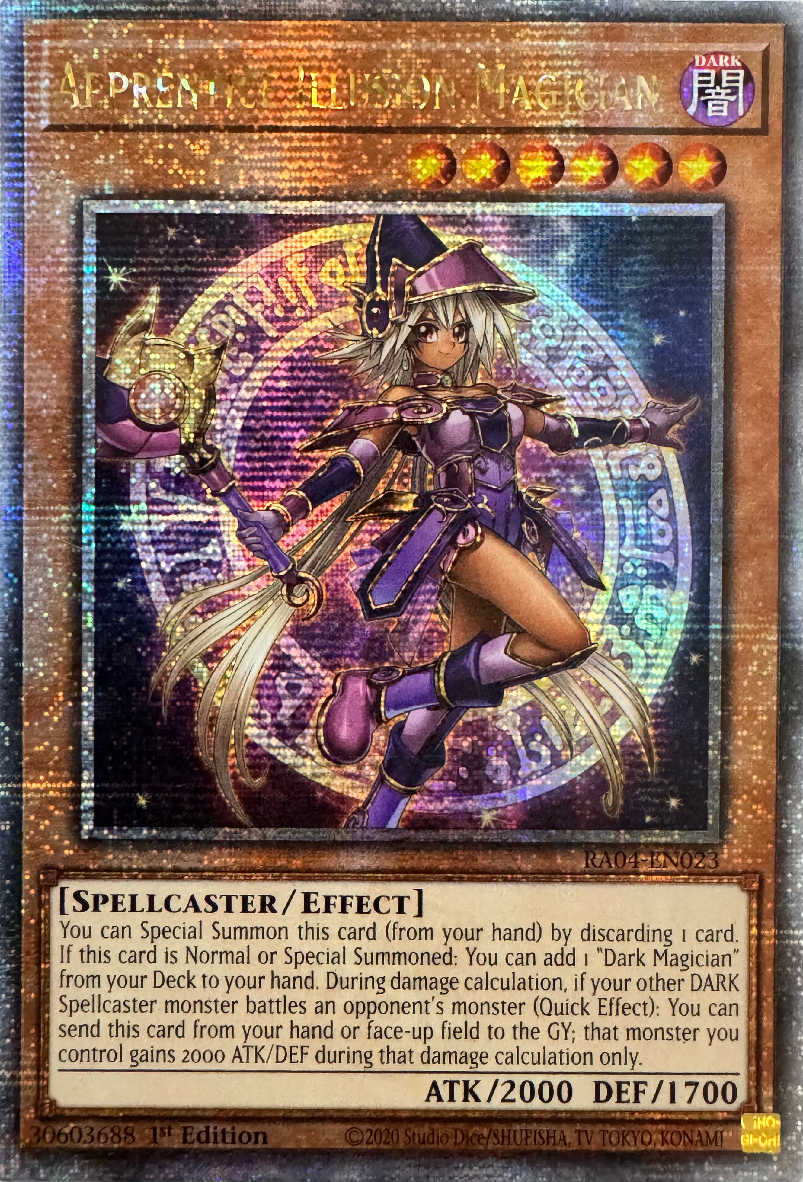 Yugioh! Apprentice Illusion Magician Ra04-en023 1st Edition Quarter