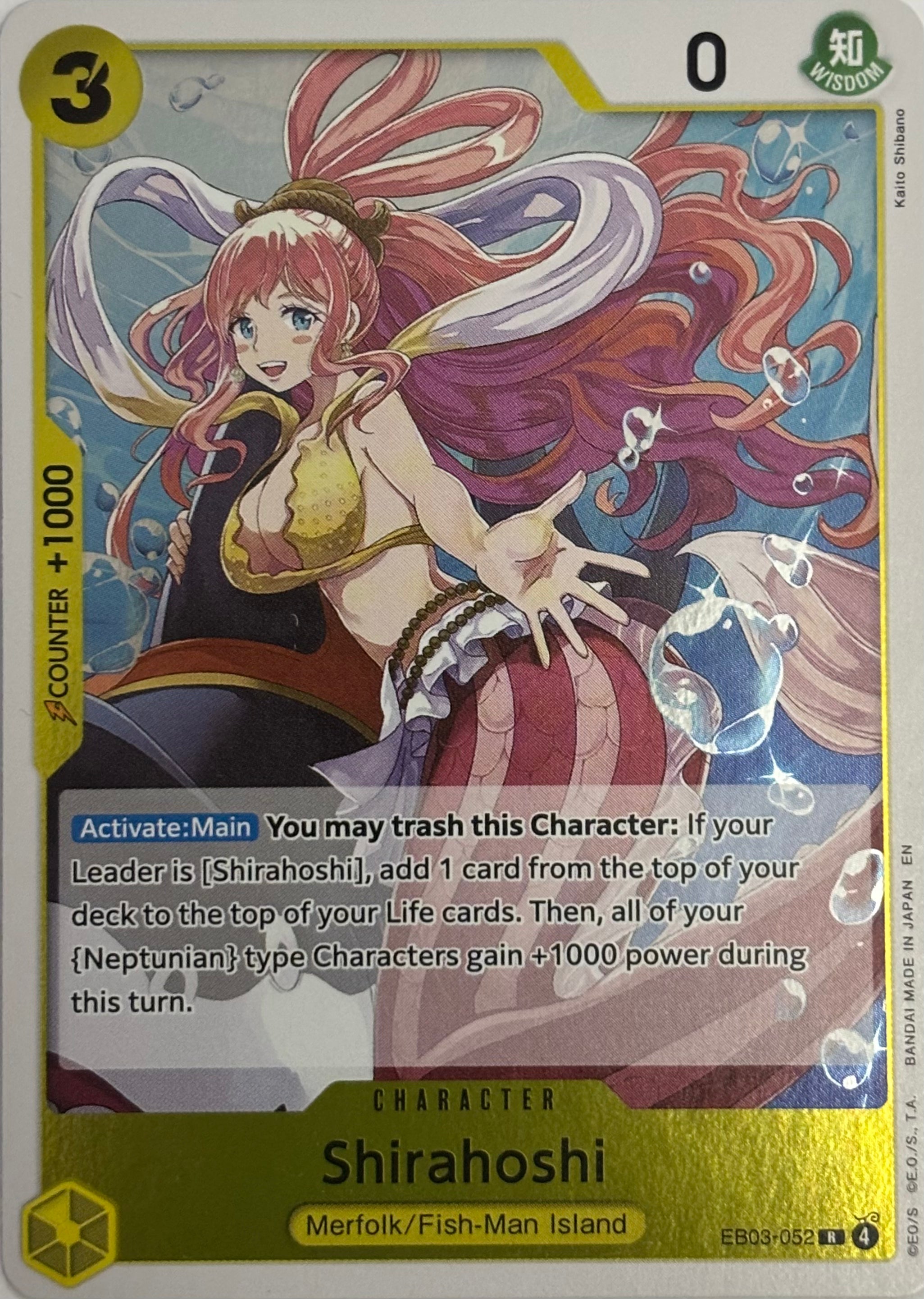 One Piece Tcg Shirahoshi EB03-052 Foil
