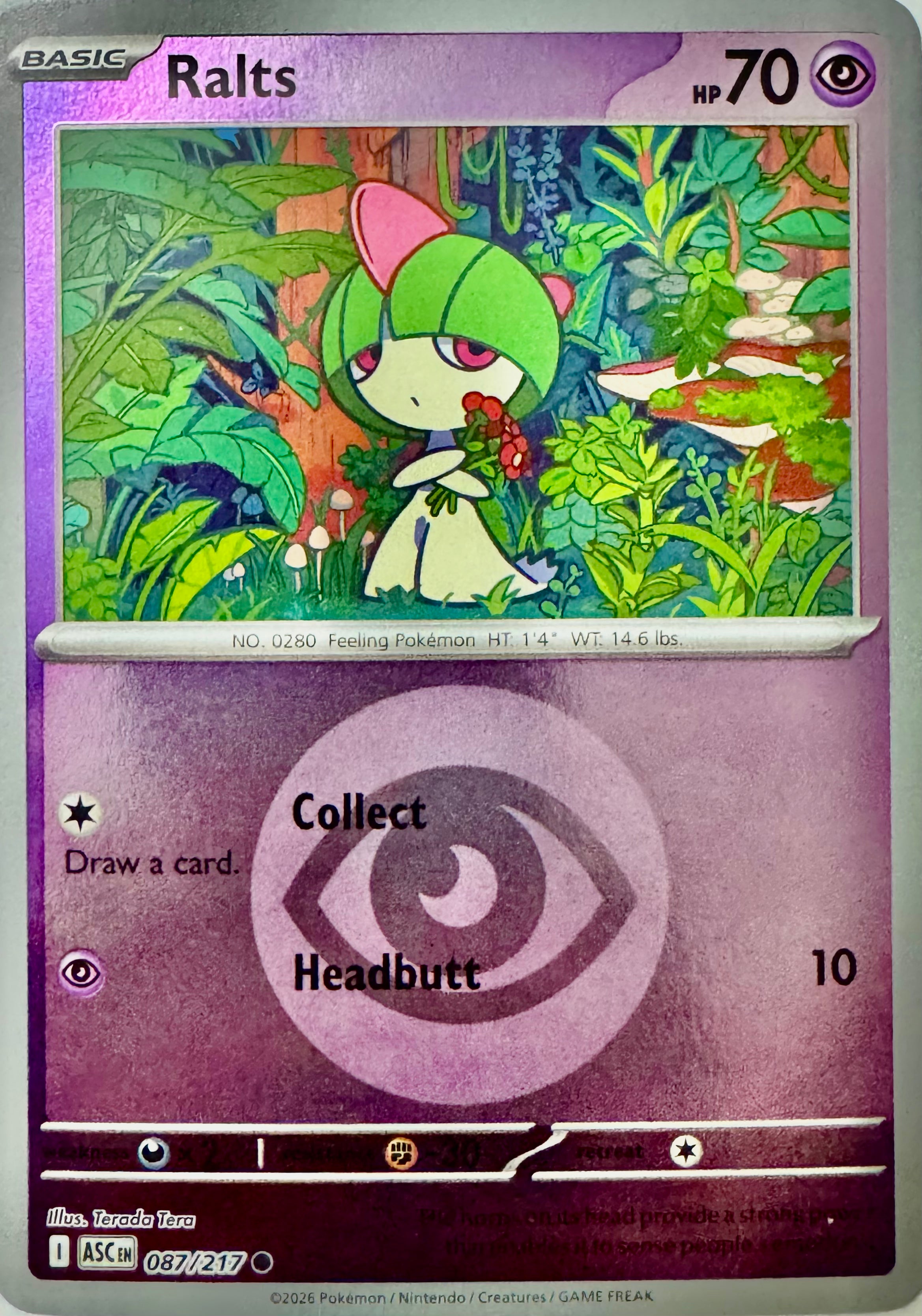 Pokémon Tcg Ralts 092/217 Holo (Energy Symbol)