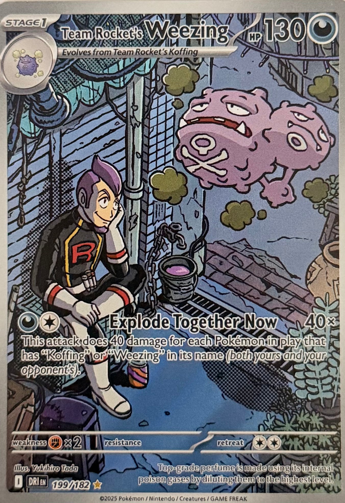 Pokemon Tcg Team Rocket’s Weezing 199/182