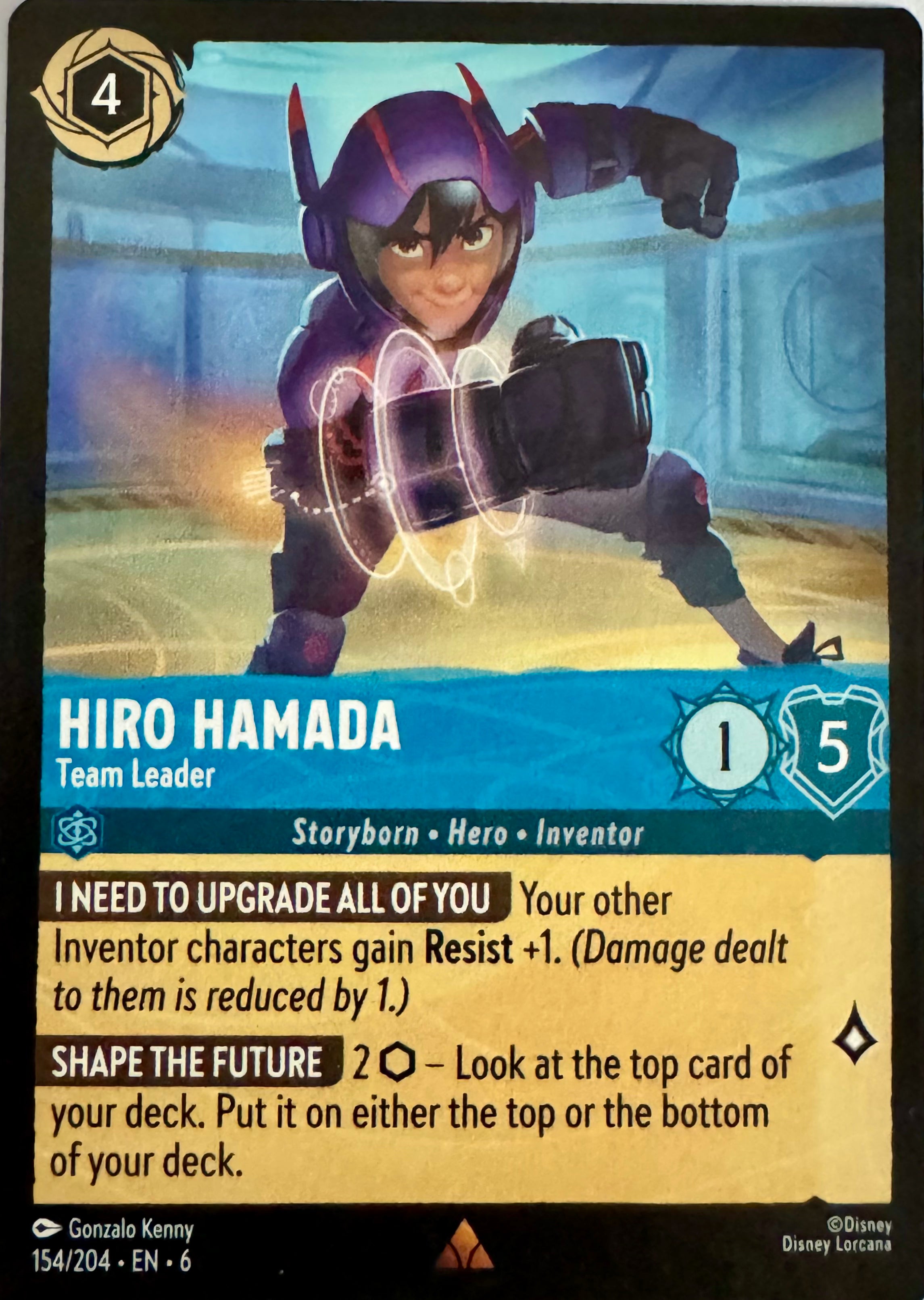Disney Lorcana Hiro Hamada 154/204