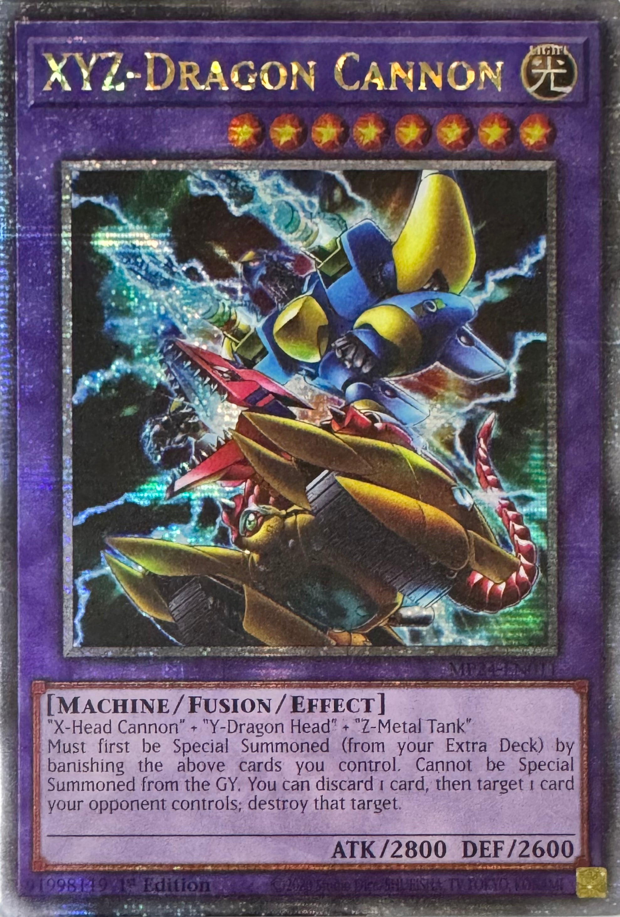 Yugioh! Xyz-Dragon Cannon Mp24-en011 1st Edition Quarter (Alternate Art)