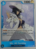 One Piece Tcg Ms. All Sunday Op01-070 Foil