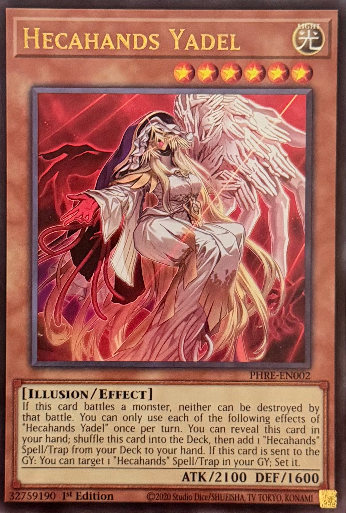 Yugioh! Hecahands Yadel PHRE-EN002 Ultra