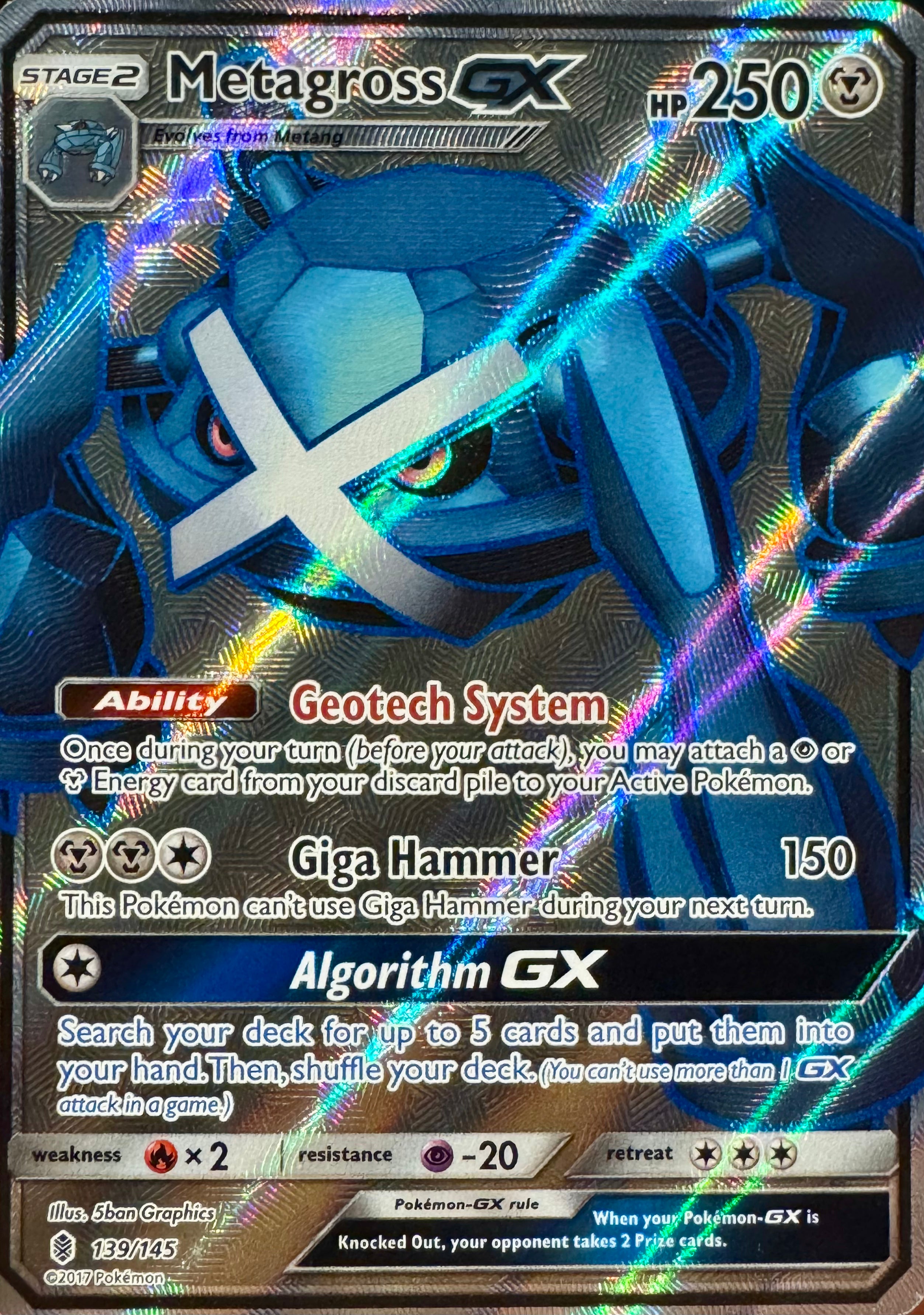 Pokémon Tcg Metagross Gx 139/145