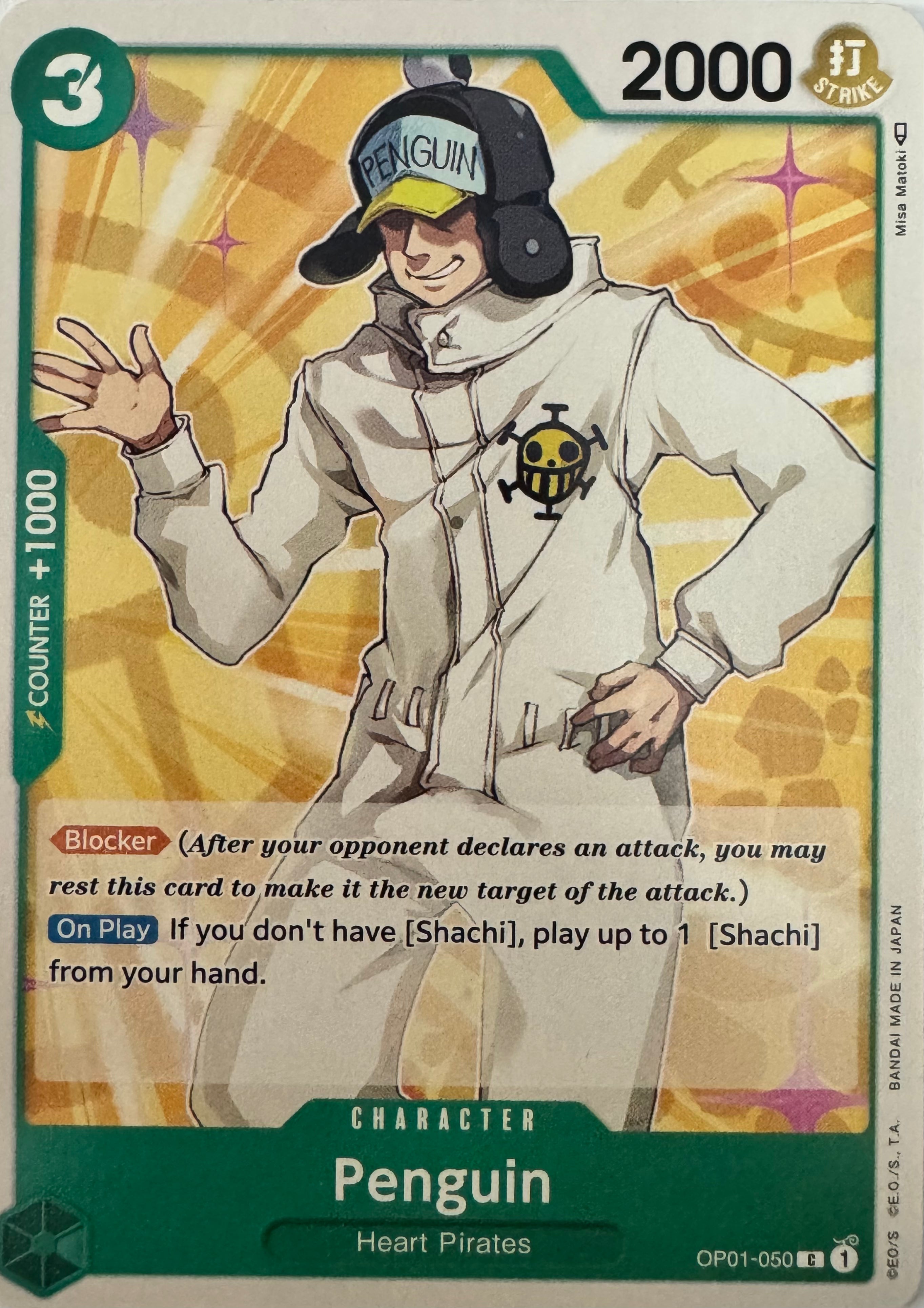 One Piece Tcg Penguin Op01-050
