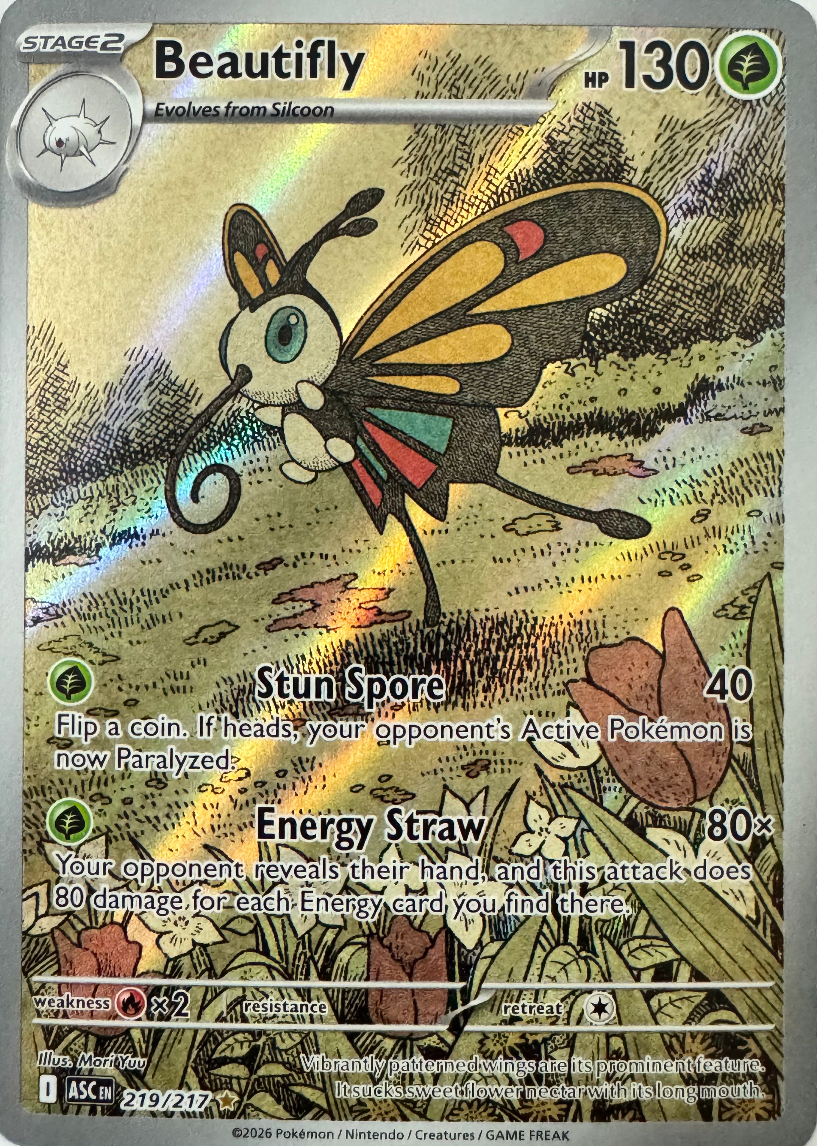 Pokemon Tcg Beautifly 219/217